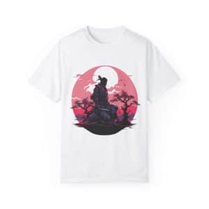 Unisex Garment-Dyed T-shirt Pink Samurai