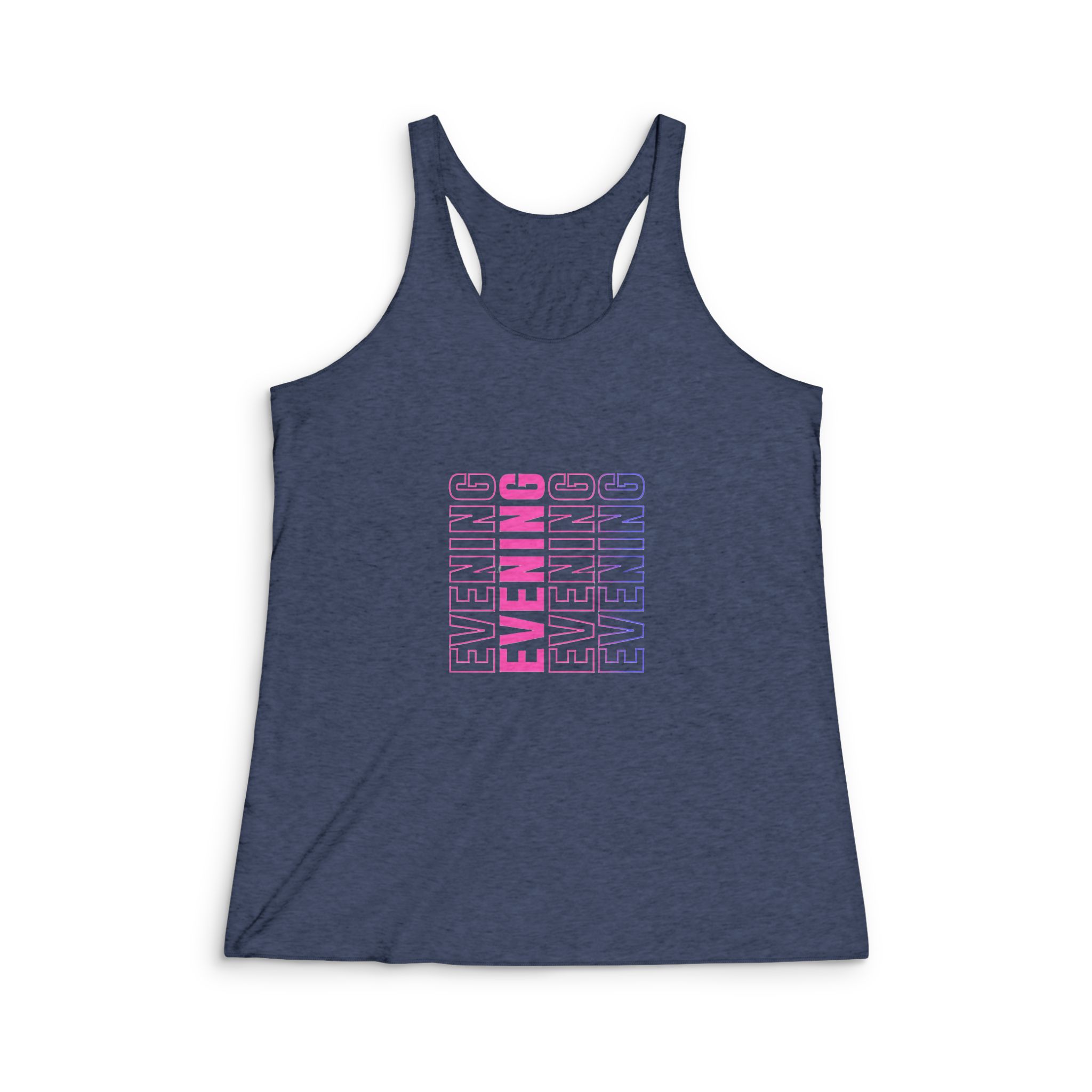 Evening Womens Tri Blend Racerback Tank - Image 3