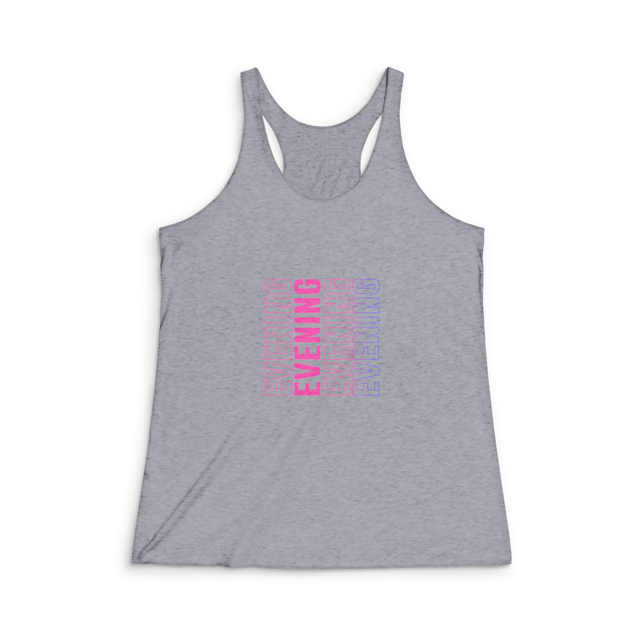 Evening Womens Tri Blend Racerback Tank - Image 4