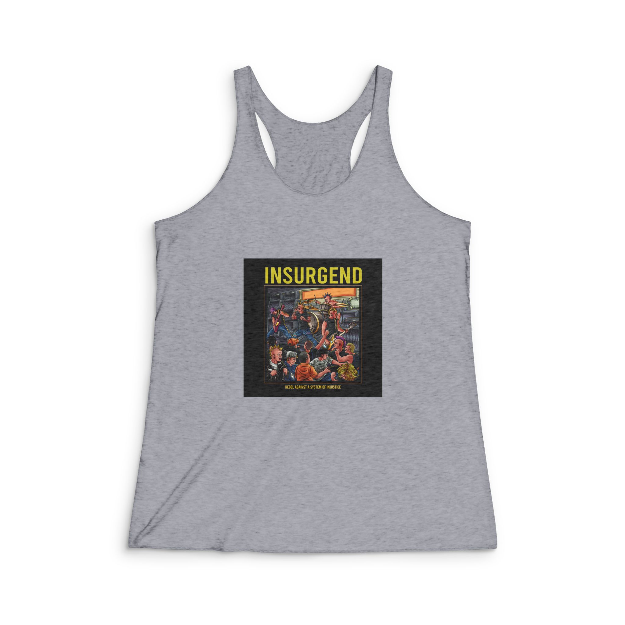 Insurgend Womens Tri Blend Racerback Tank - Image 4