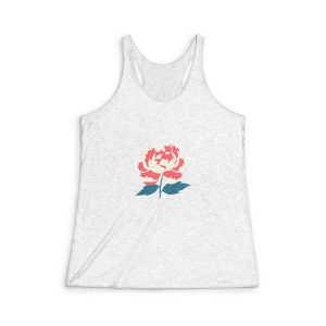 Flower Womens Tri Blend Racerback Tank