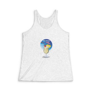 Hand Drawn Illustration Cocktail(1) Womens Tri Blend Racerback Tank