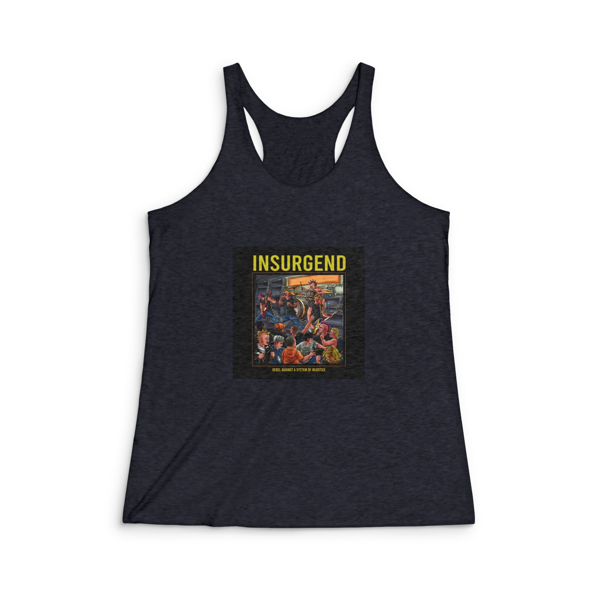 Insurgend Womens Tri Blend Racerback Tank - Image 2