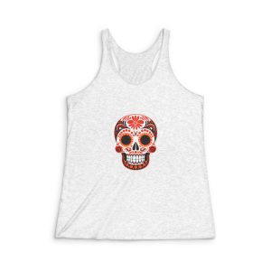 Colorful Day Dead 171601 Womens Tri Blend Racerback Tank