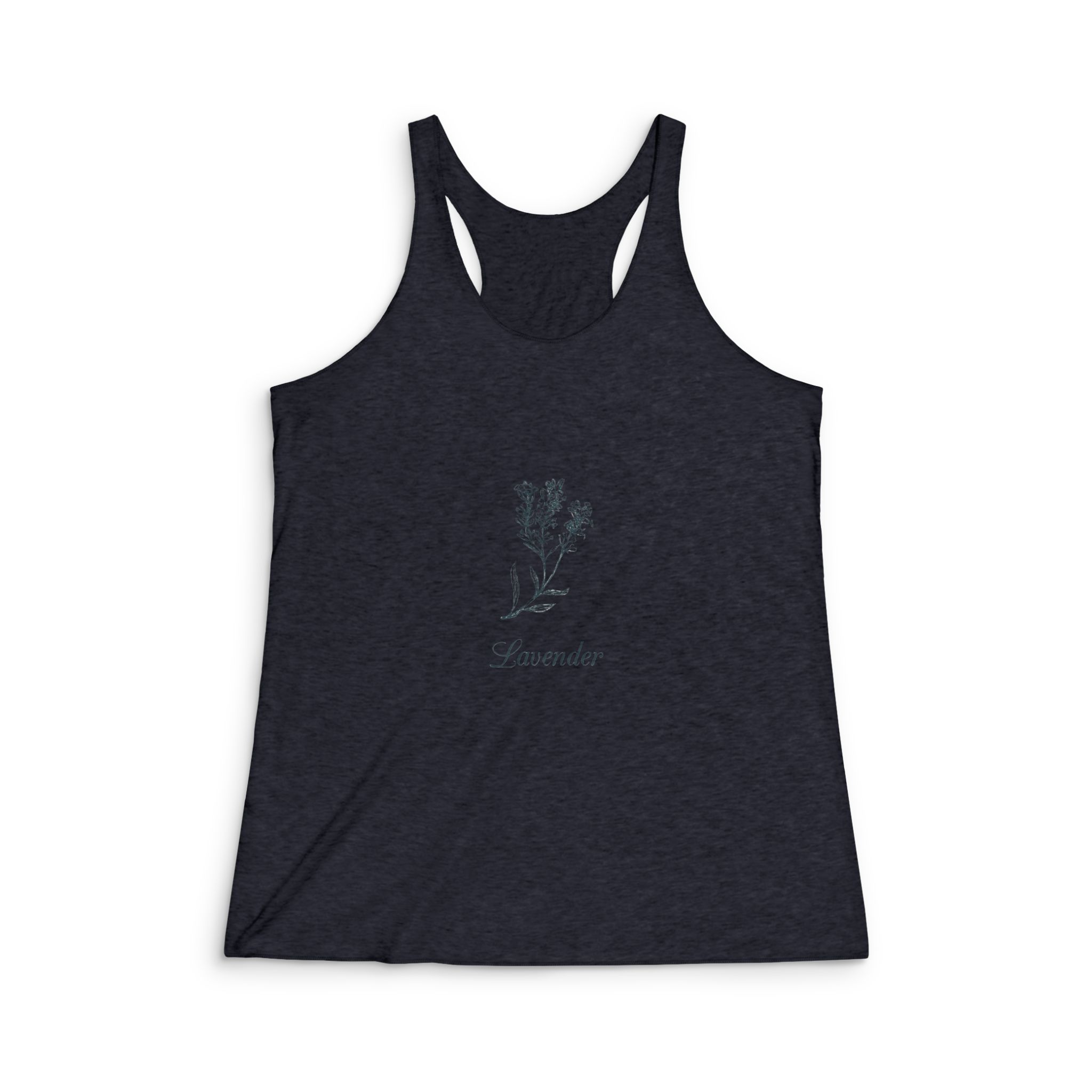 Lavender Womens Tri Blend Racerback Tank - Image 2