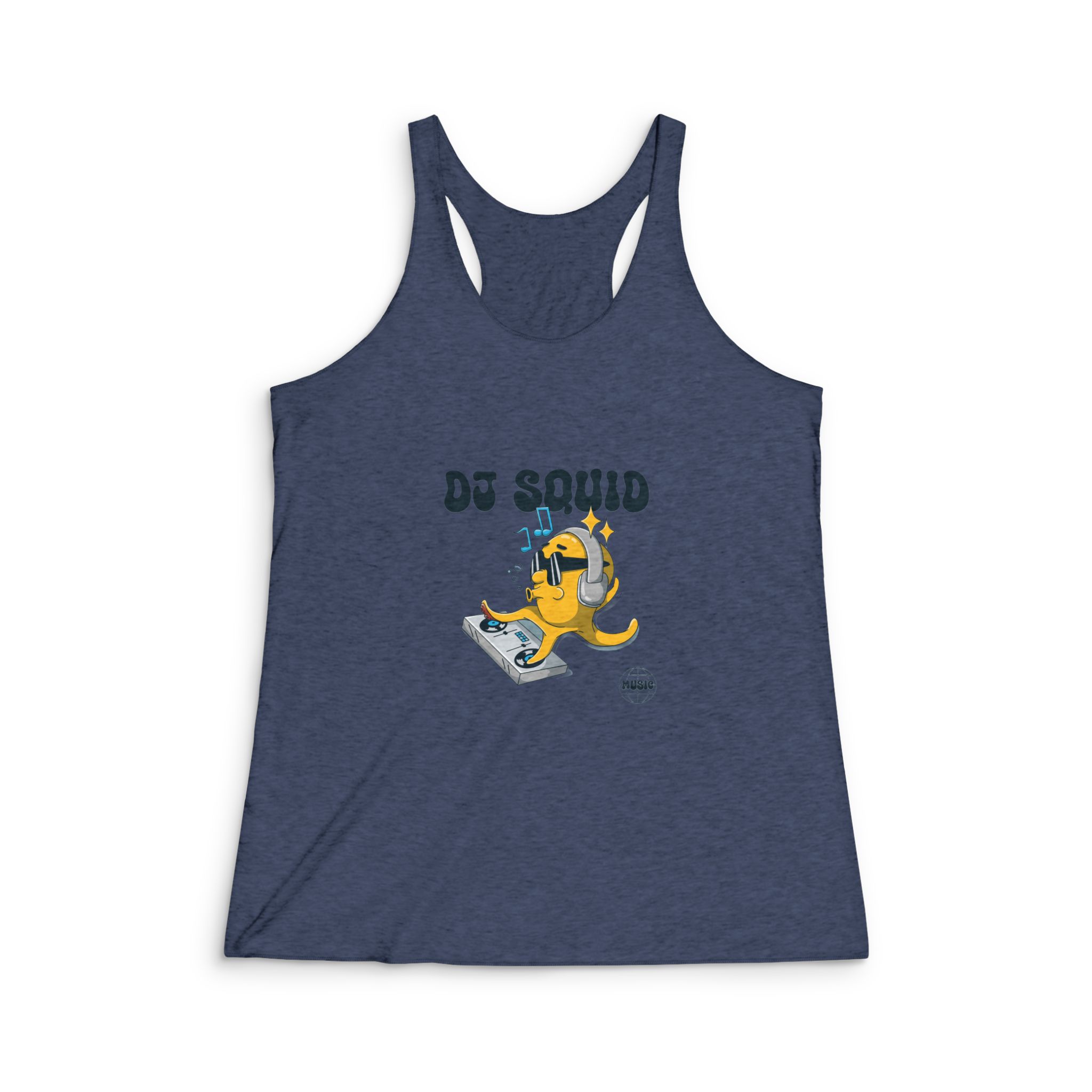 Dj Sound Womens Tri Blend Racerback Tank - Image 3
