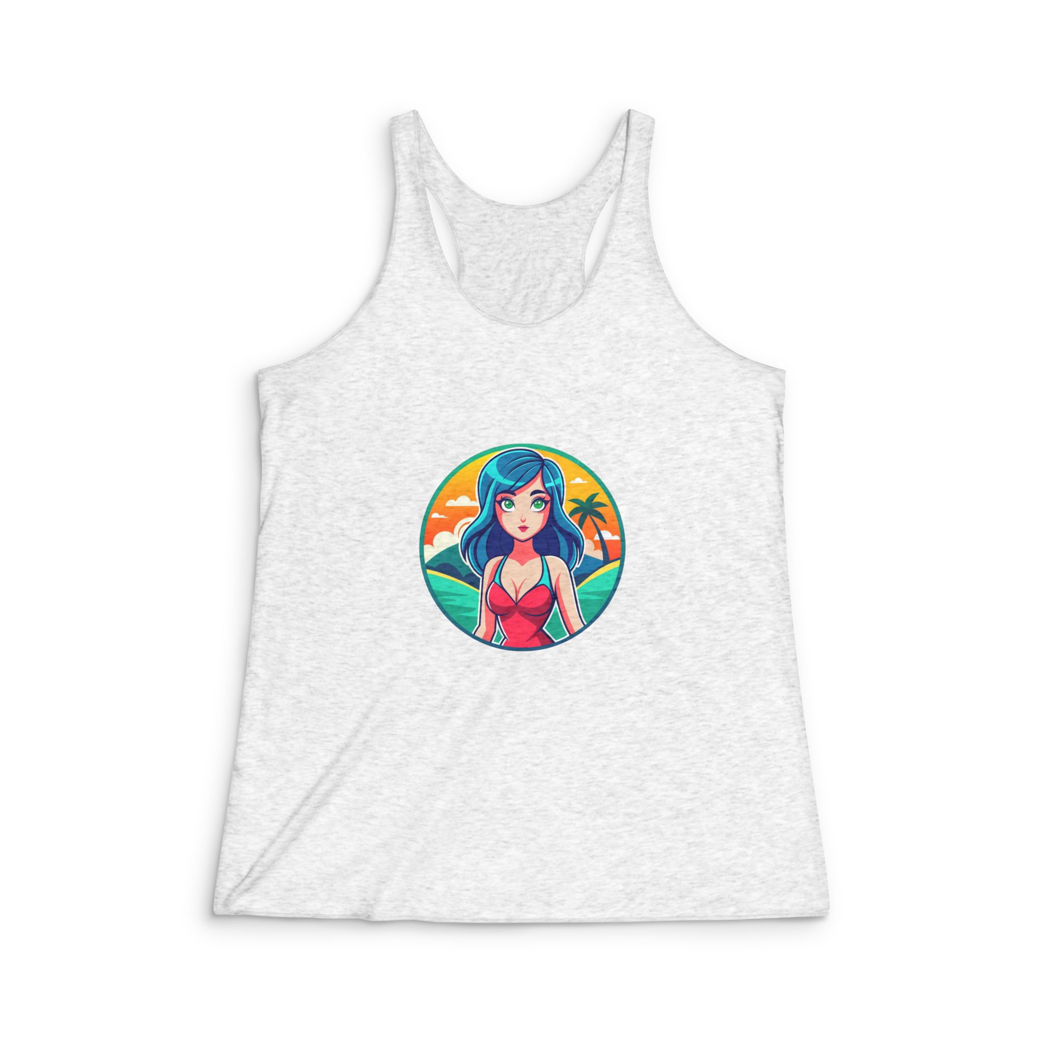 Original Design 99AA8F Womens Tri Blend Racerback Tank