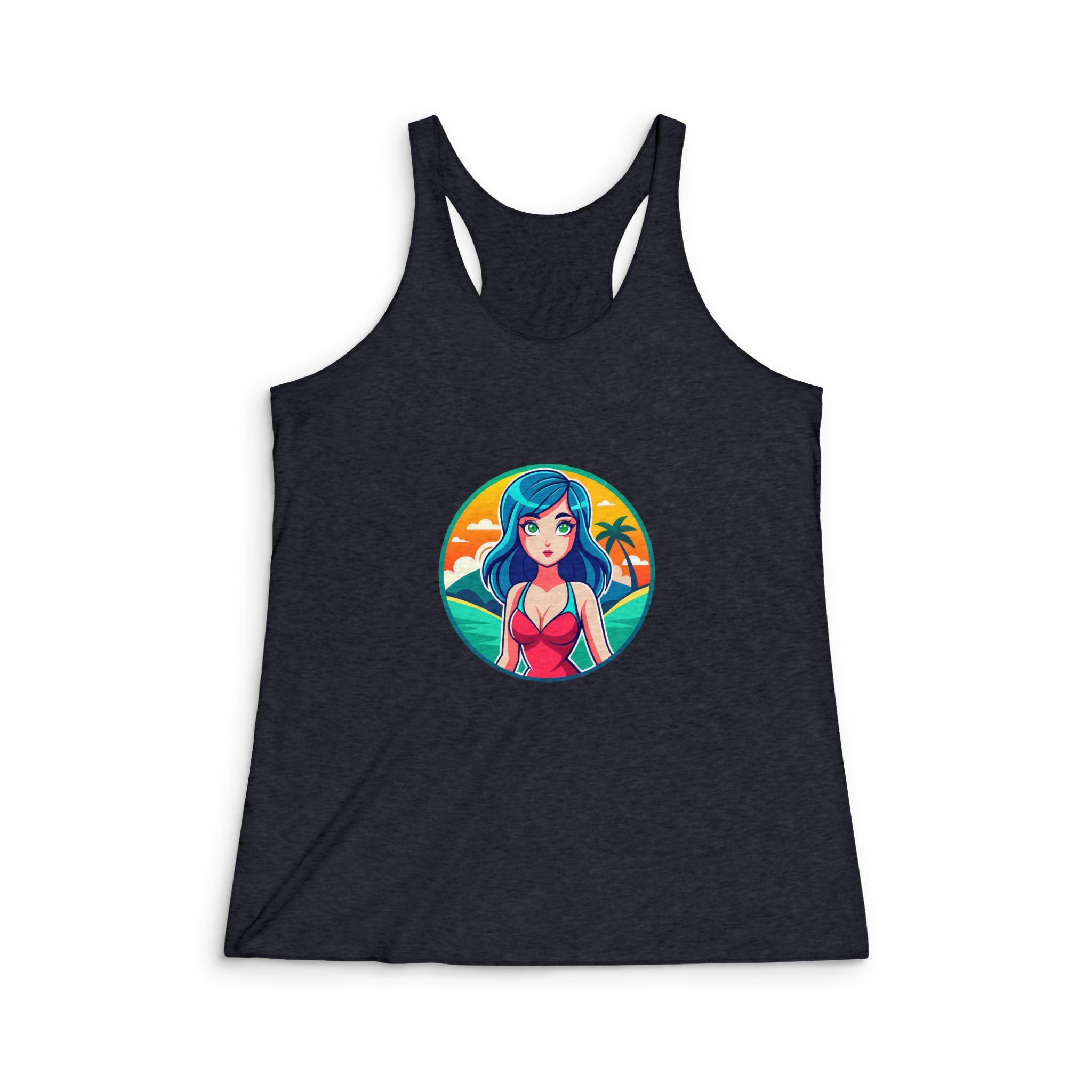 Original Design 99AA8F Womens Tri Blend Racerback Tank - Image 2