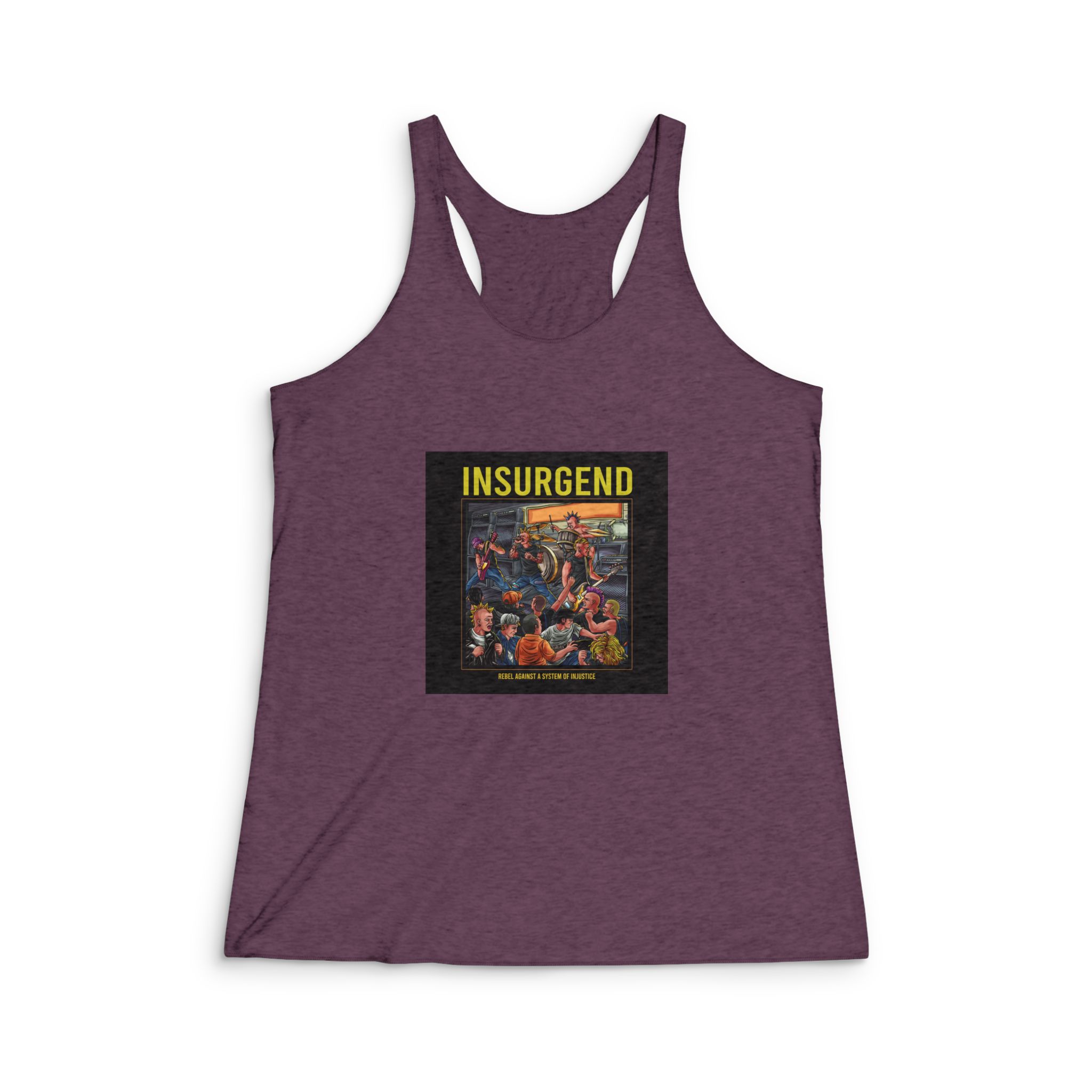 Insurgend Womens Tri Blend Racerback Tank - Image 5
