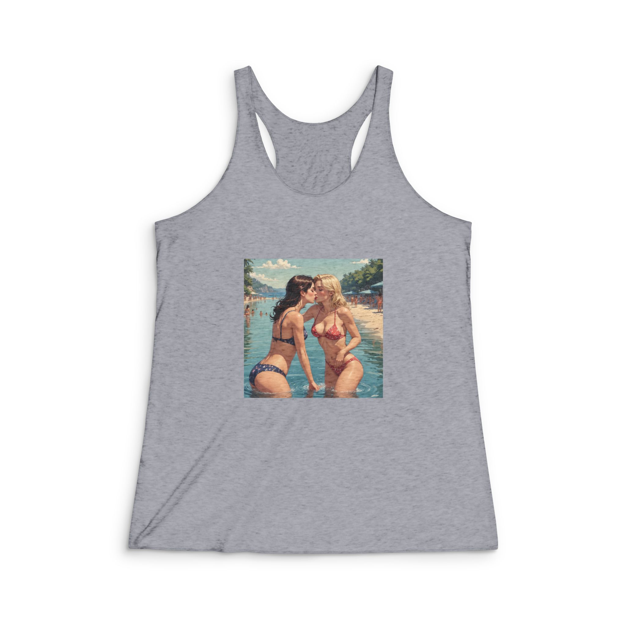 Original Design 2DE13A Womens Tri Blend Racerback Tank - Image 4