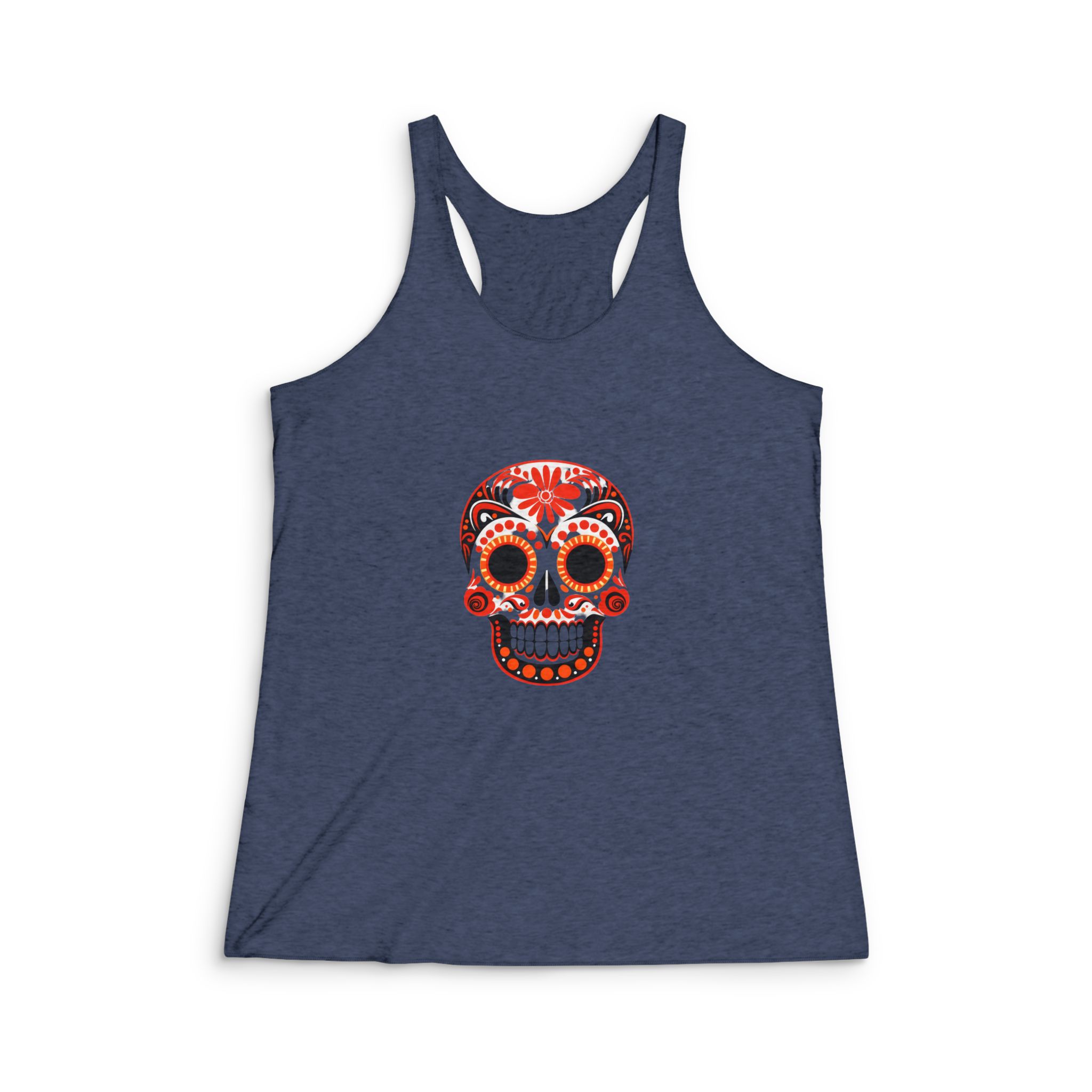 Colorful Day Dead 171601 Womens Tri Blend Racerback Tank - Image 3