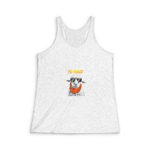I M Cool Sheep Abstarct Cartoon Womens Tri Blend Racerback Tank