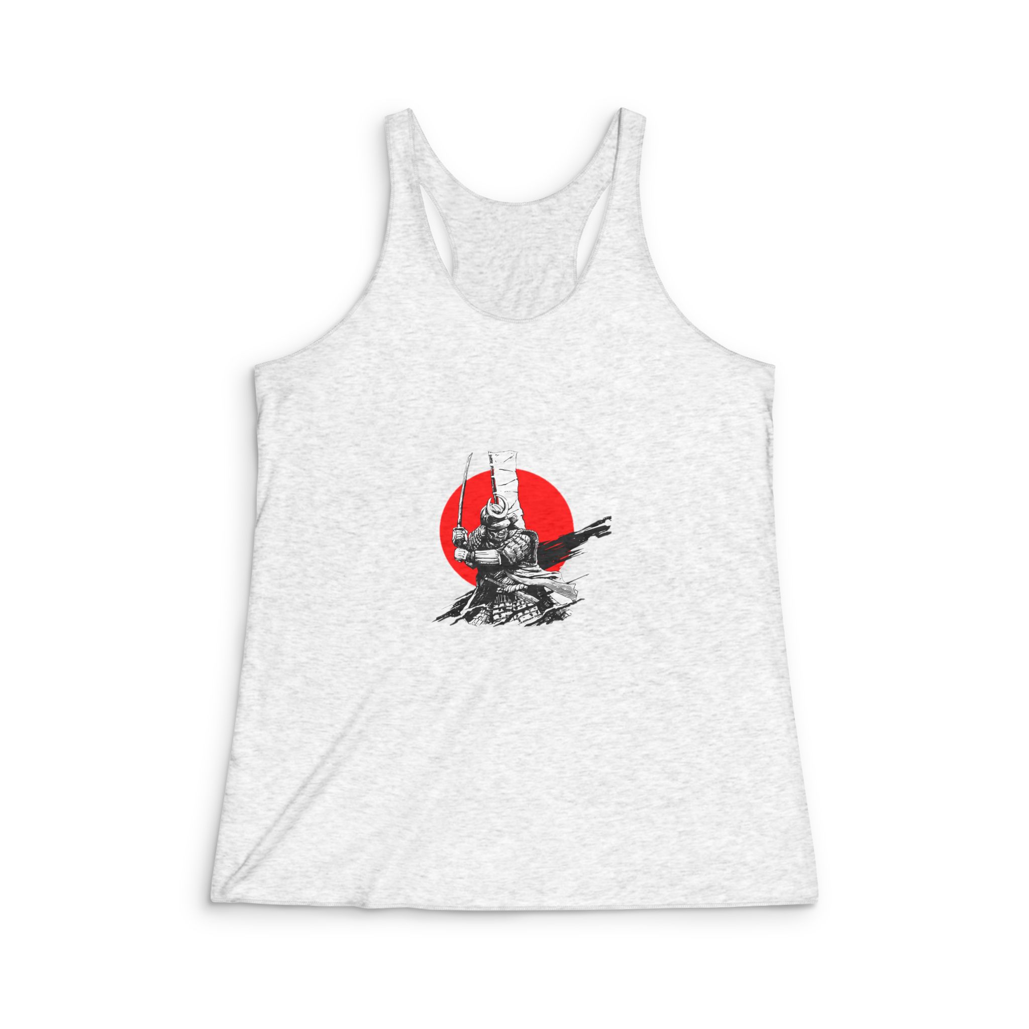 Golden Samurai Womens Tri Blend Racerback Tank