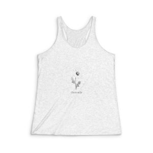 Chamomile V1 Womens Tri Blend Racerback Tank