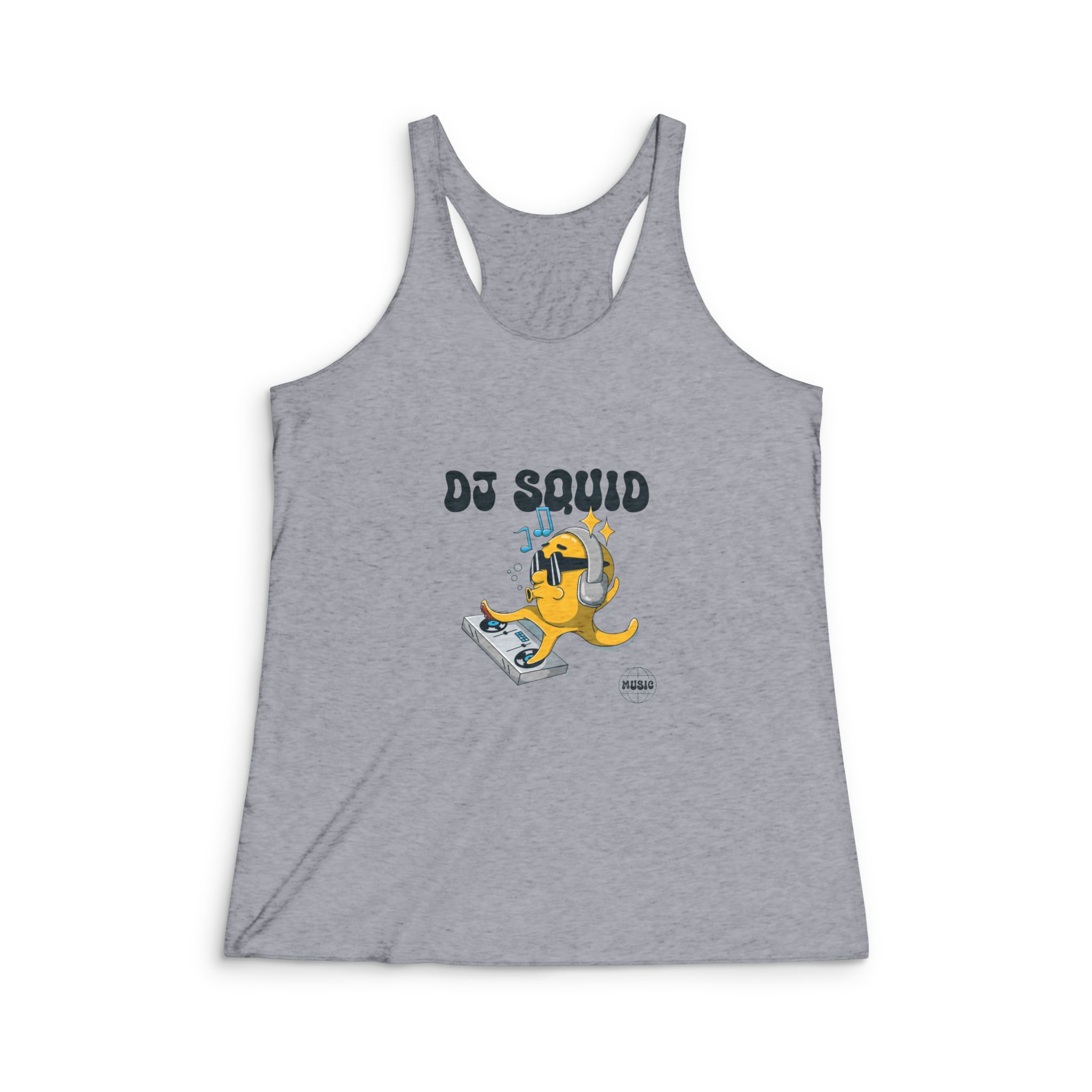 Dj Sound Womens Tri Blend Racerback Tank - Image 4