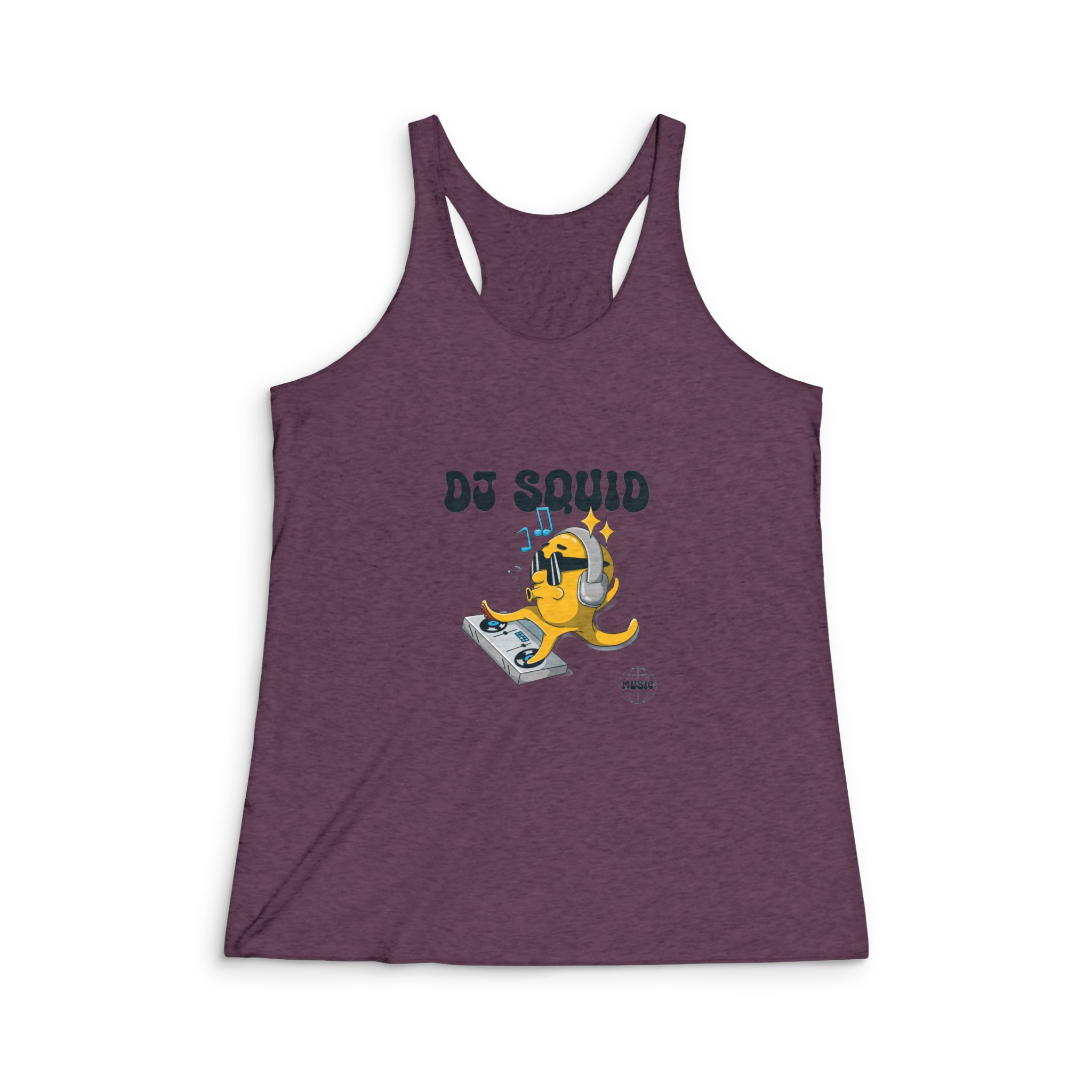 Dj Sound Womens Tri Blend Racerback Tank - Image 5