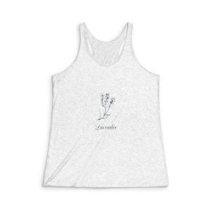 Lavender Womens Tri Blend Racerback Tank