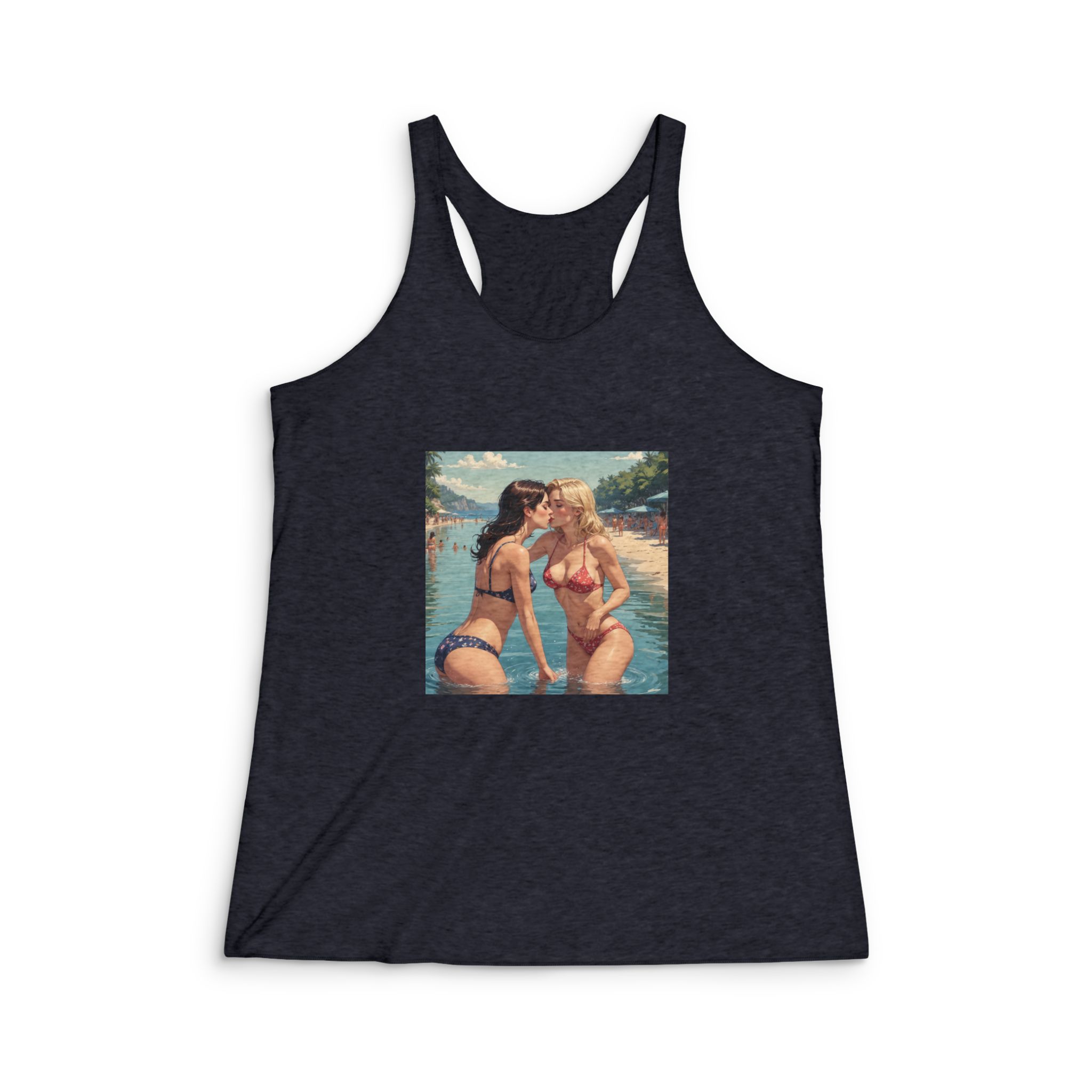 Original Design 2DE13A Womens Tri Blend Racerback Tank - Image 2