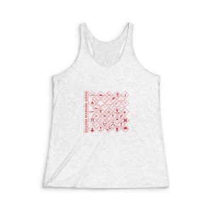 Hazard Warning Signs Womens Tri Blend Racerback Tank