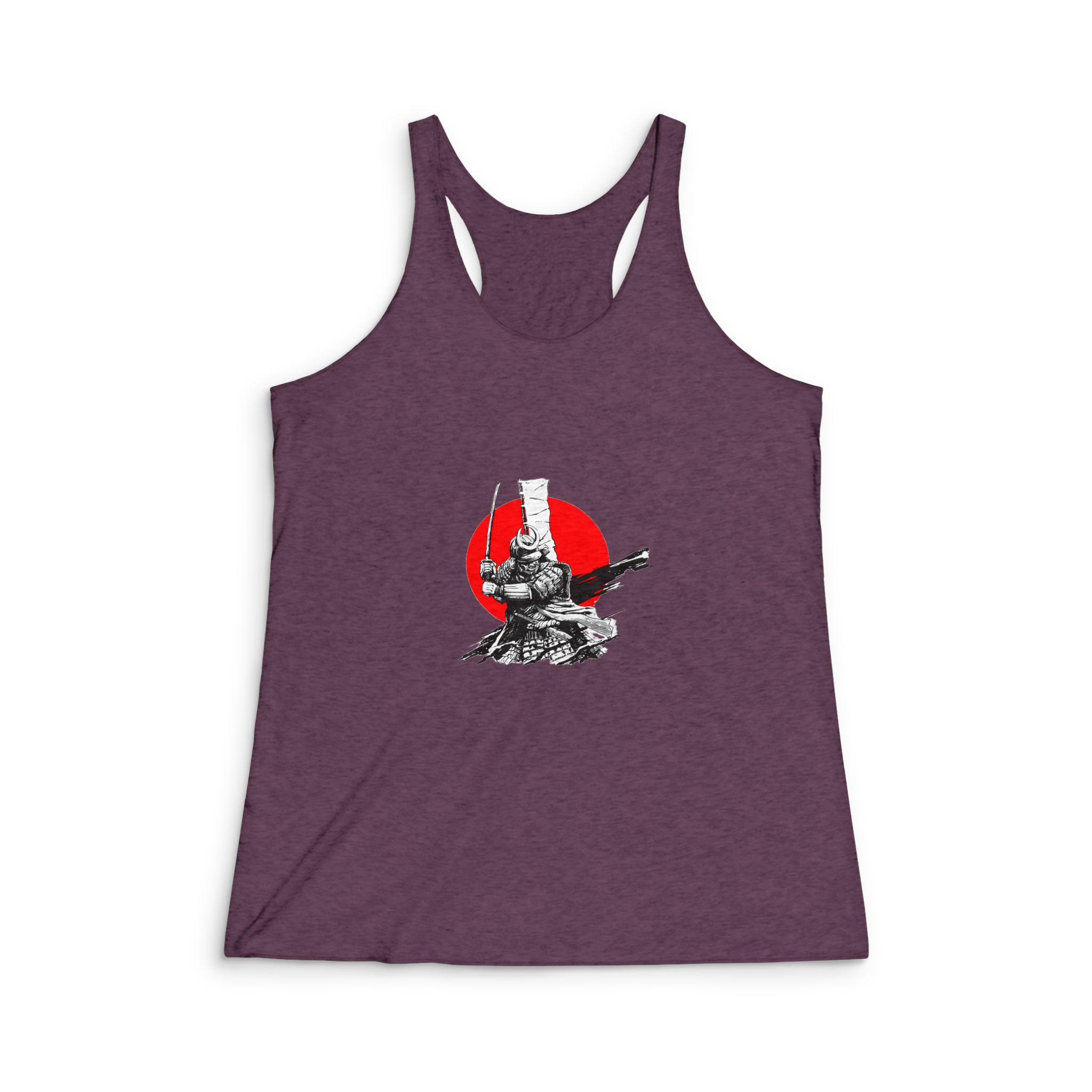 Golden Samurai Womens Tri Blend Racerback Tank - Image 5