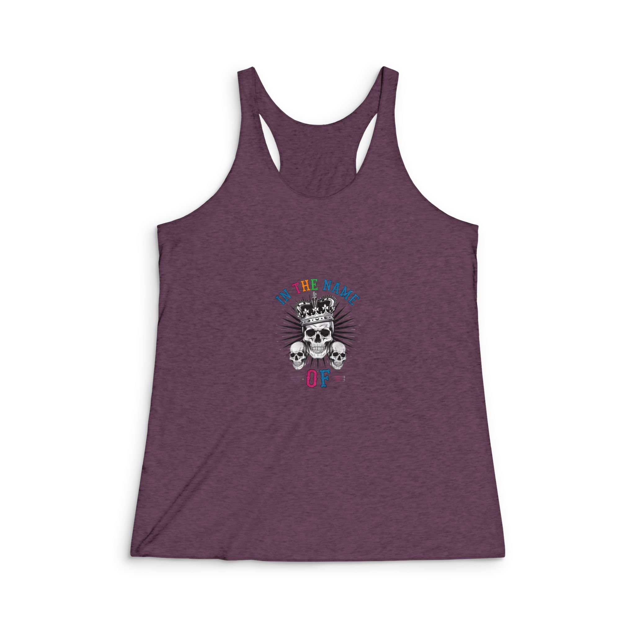 In the Name of Womens Tri Blend Racerback Tank - Image 5