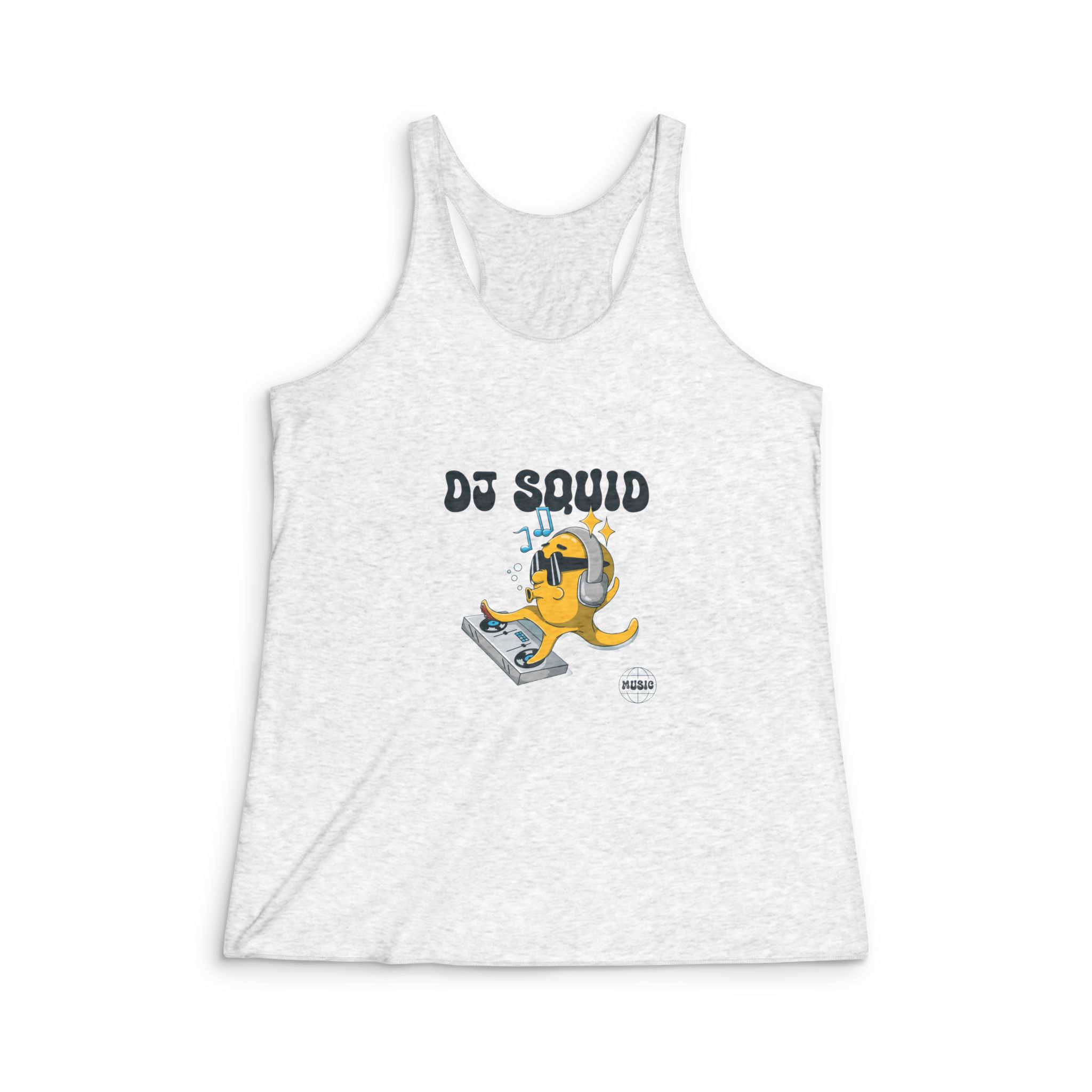 Dj Sound Womens Tri Blend Racerback Tank