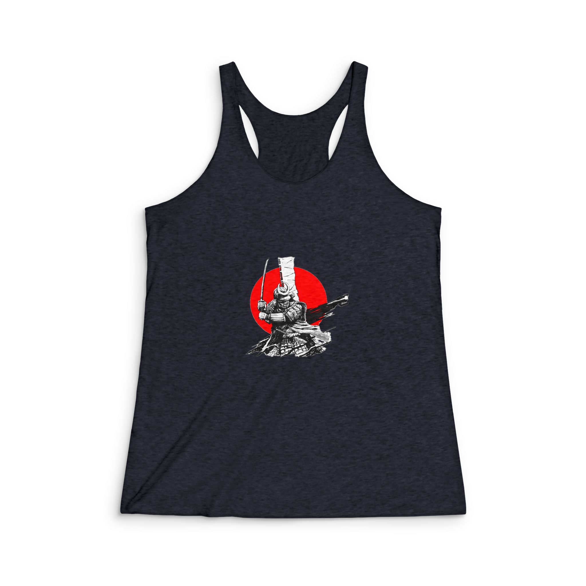 Golden Samurai Womens Tri Blend Racerback Tank - Image 2