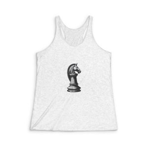 Chess Piece Rook Drawing Vector Illustration Womens Tri Blend Racerback Tank
