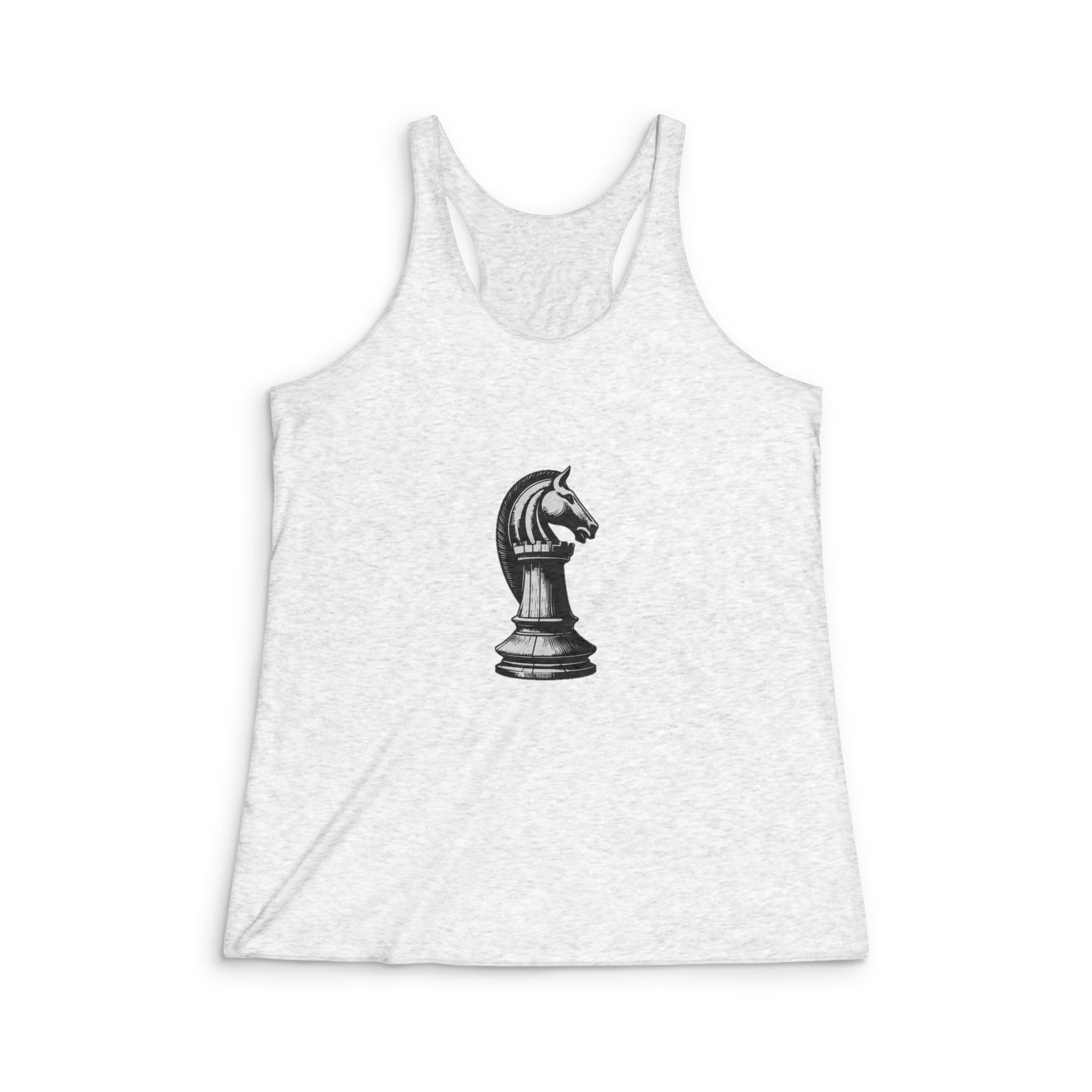 Chess Piece Rook Drawing Vector Illustration Womens Tri Blend Racerback Tank