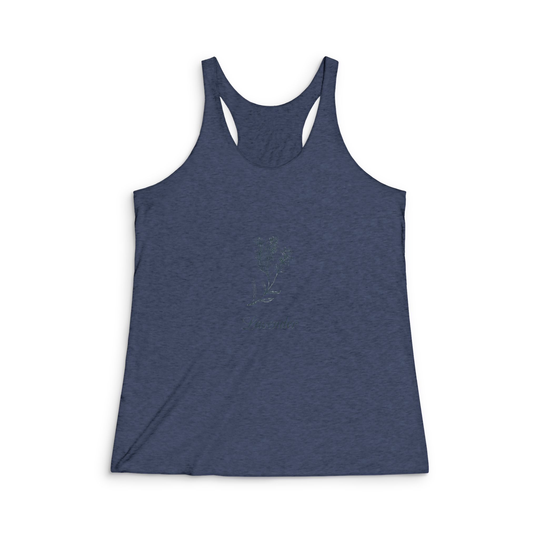 Lavender Womens Tri Blend Racerback Tank - Image 3