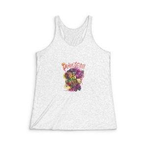Grace With Text Illustration Womens Tri Blend Racerback Tank