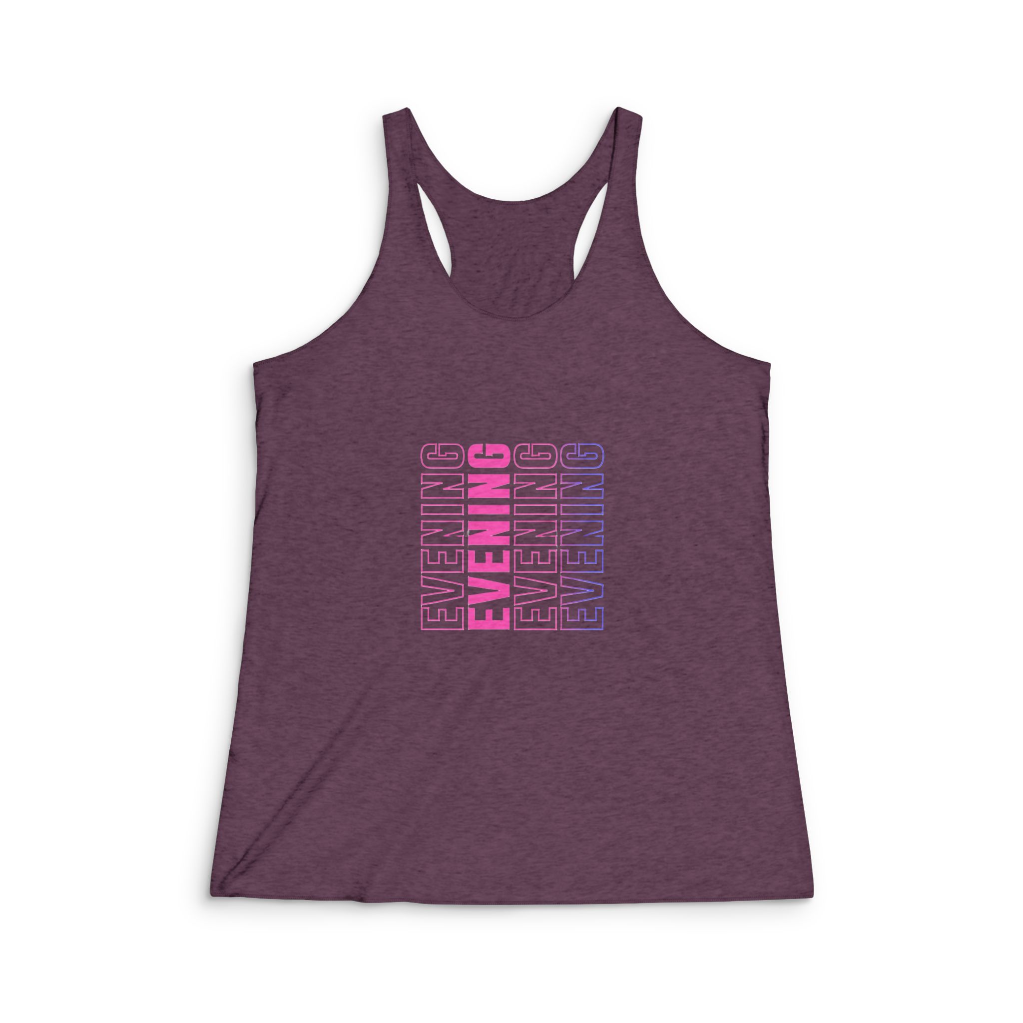 Evening Womens Tri Blend Racerback Tank - Image 5