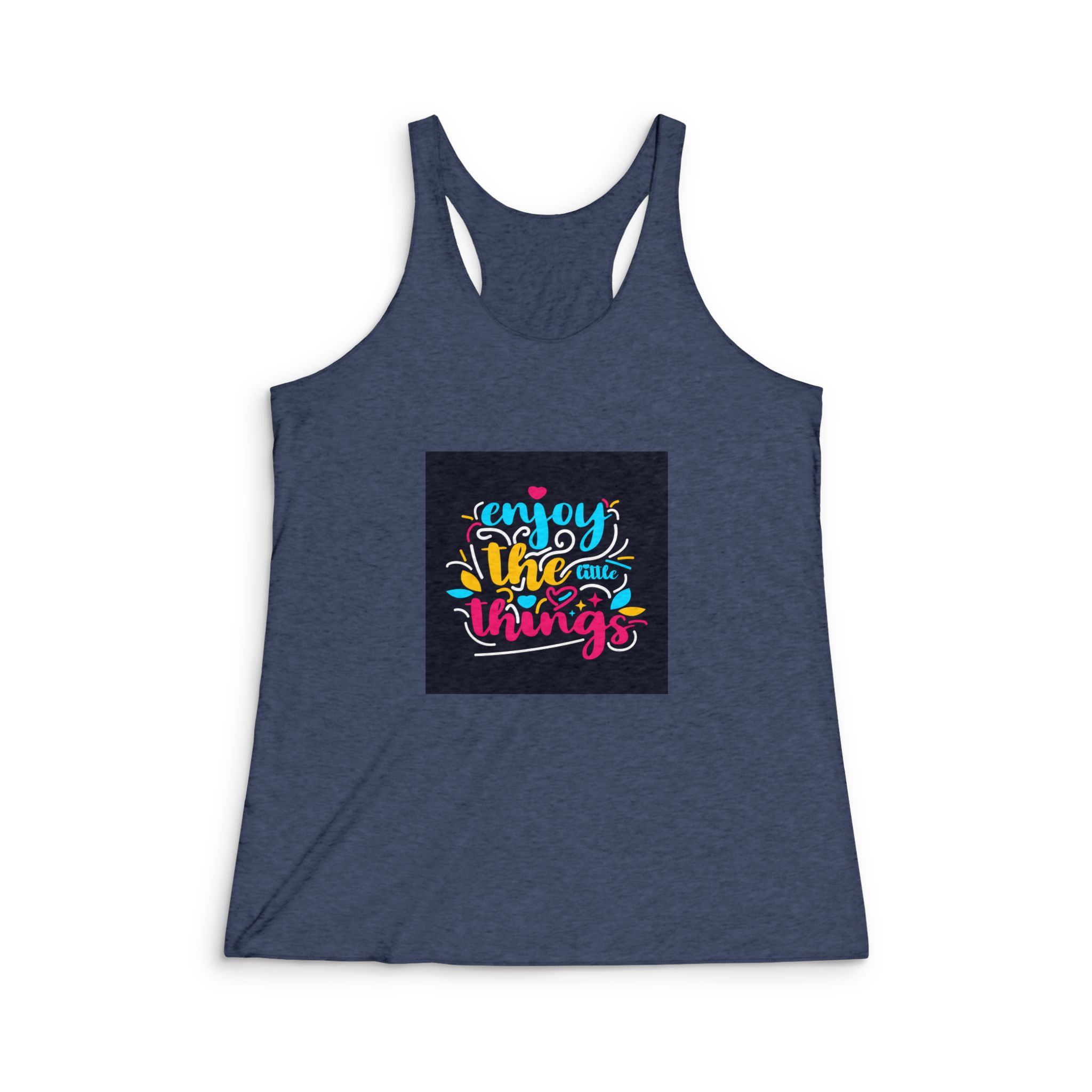 Enjoy the Little Things Copia Womens Tri Blend Racerback Tank - Image 3
