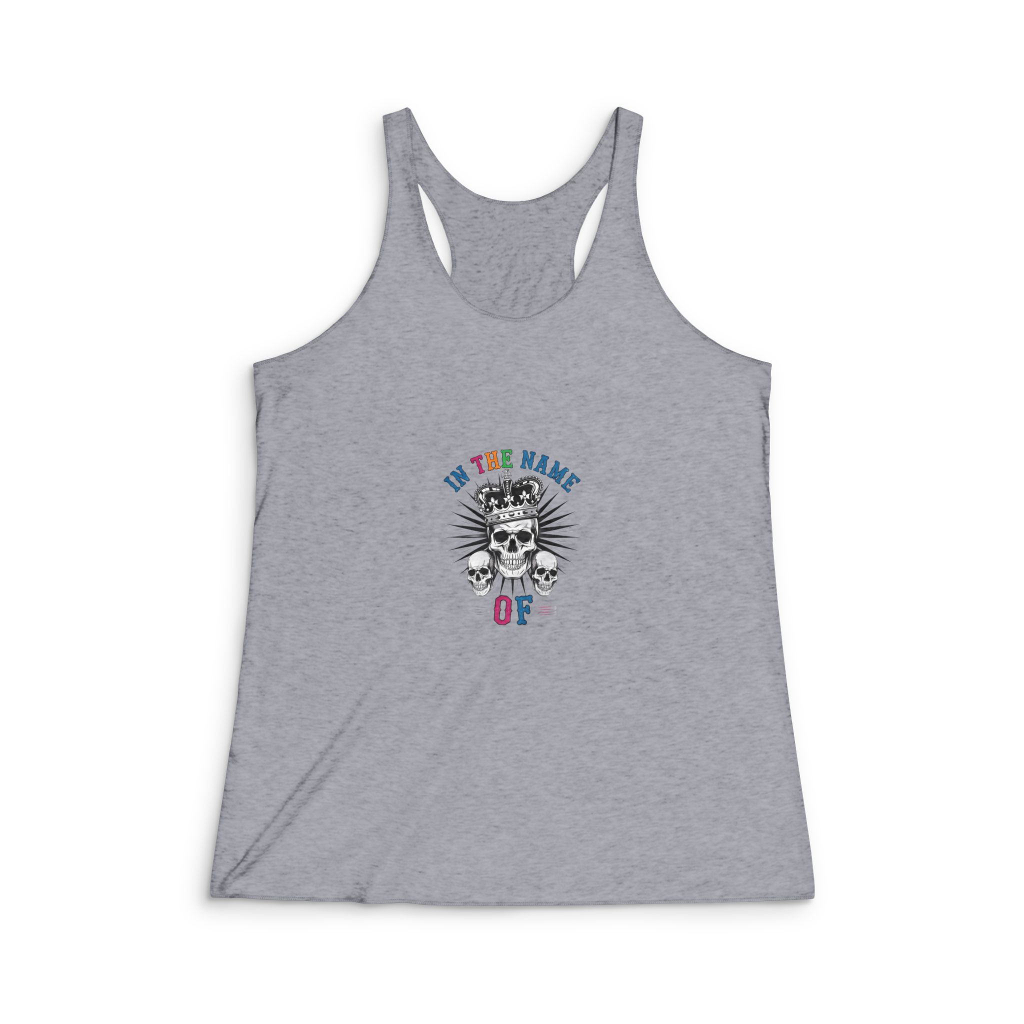 In the Name of Womens Tri Blend Racerback Tank - Image 4