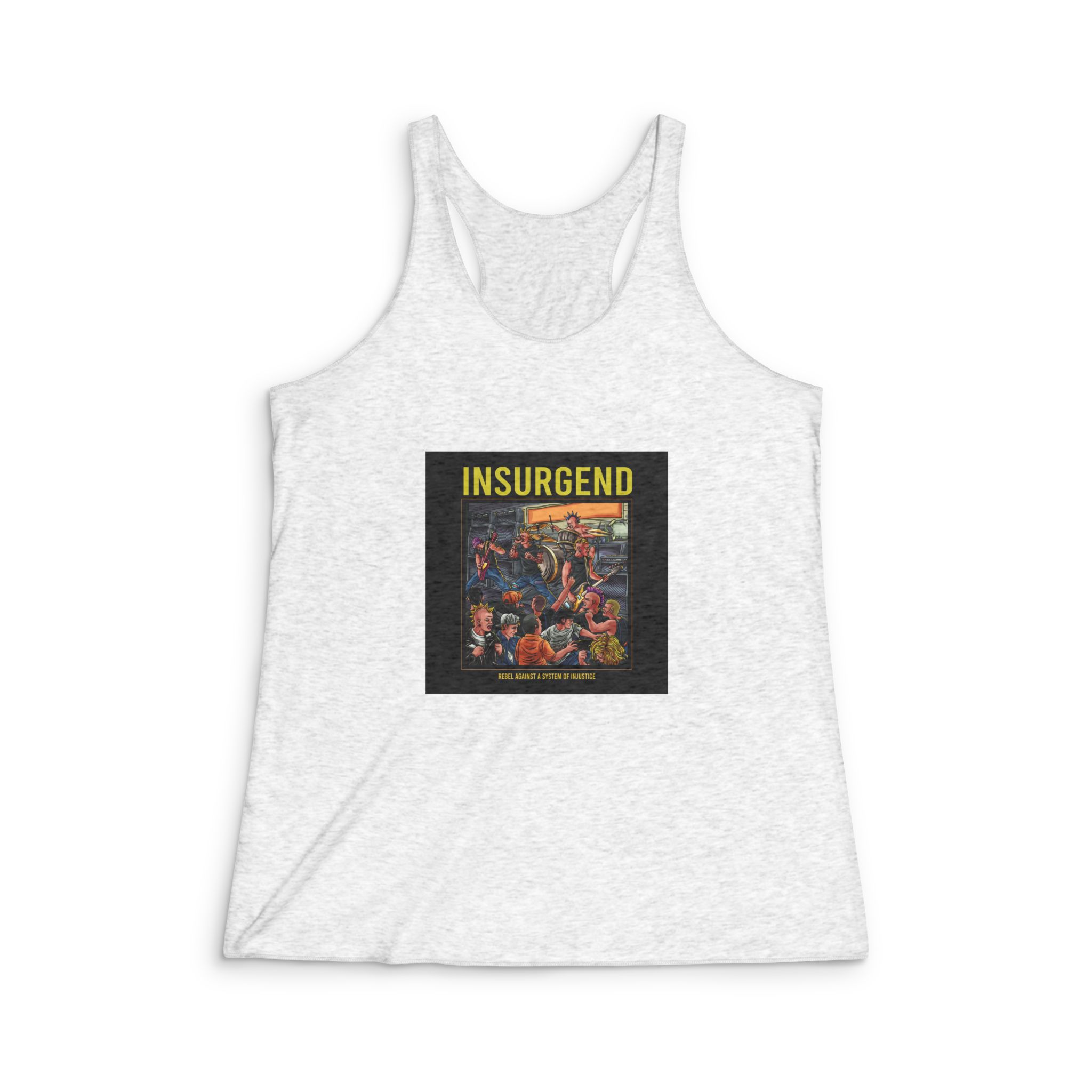 Insurgend Womens Tri Blend Racerback Tank