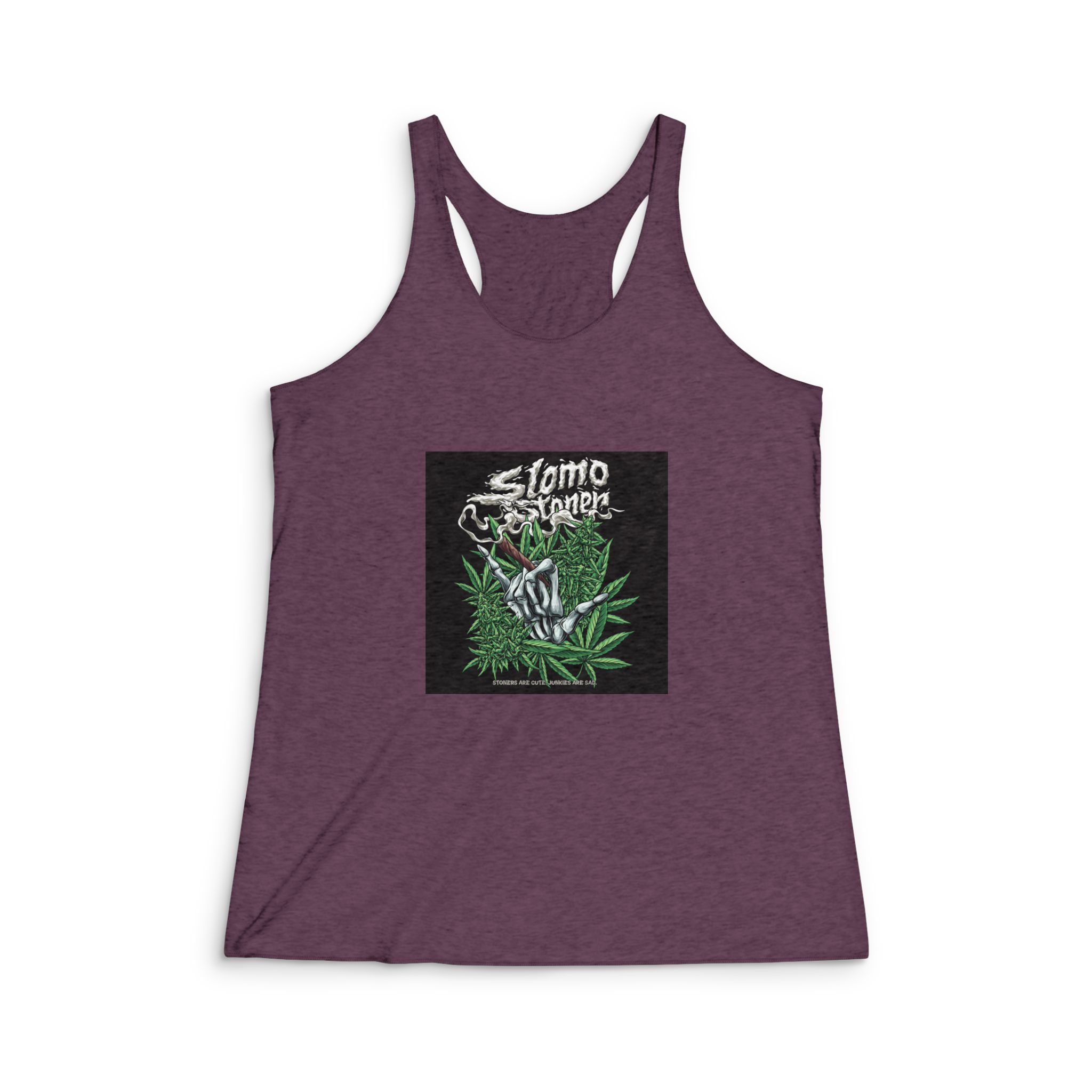 Hangloose Nugs With Text Illustration Womens Tri Blend Racerback Tank - Image 5