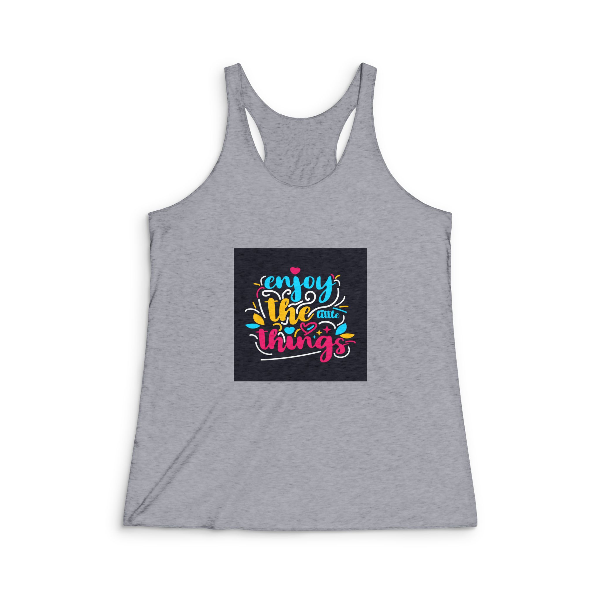 Enjoy the Little Things Copia Womens Tri Blend Racerback Tank - Image 4