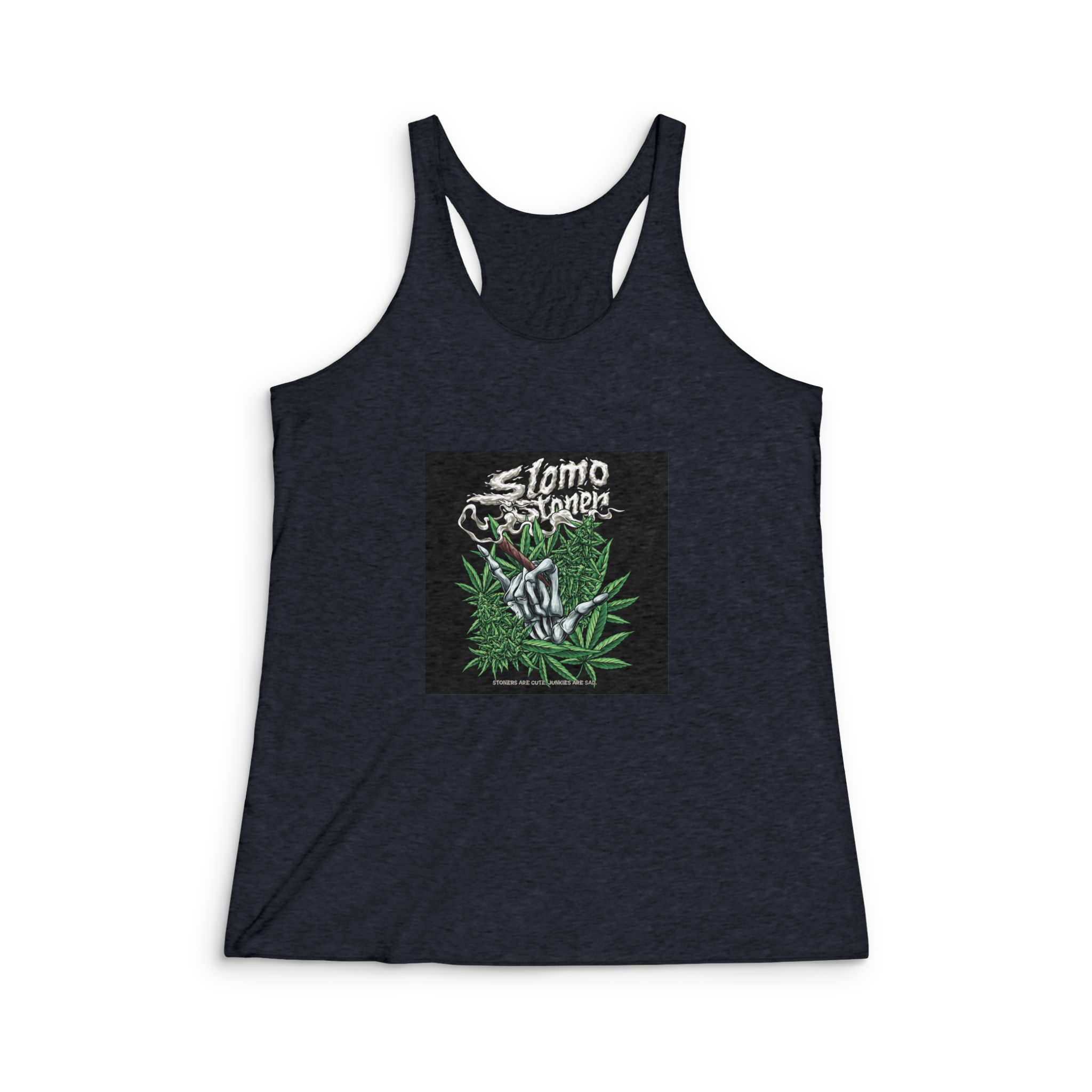 Hangloose Nugs With Text Illustration Womens Tri Blend Racerback Tank - Image 2