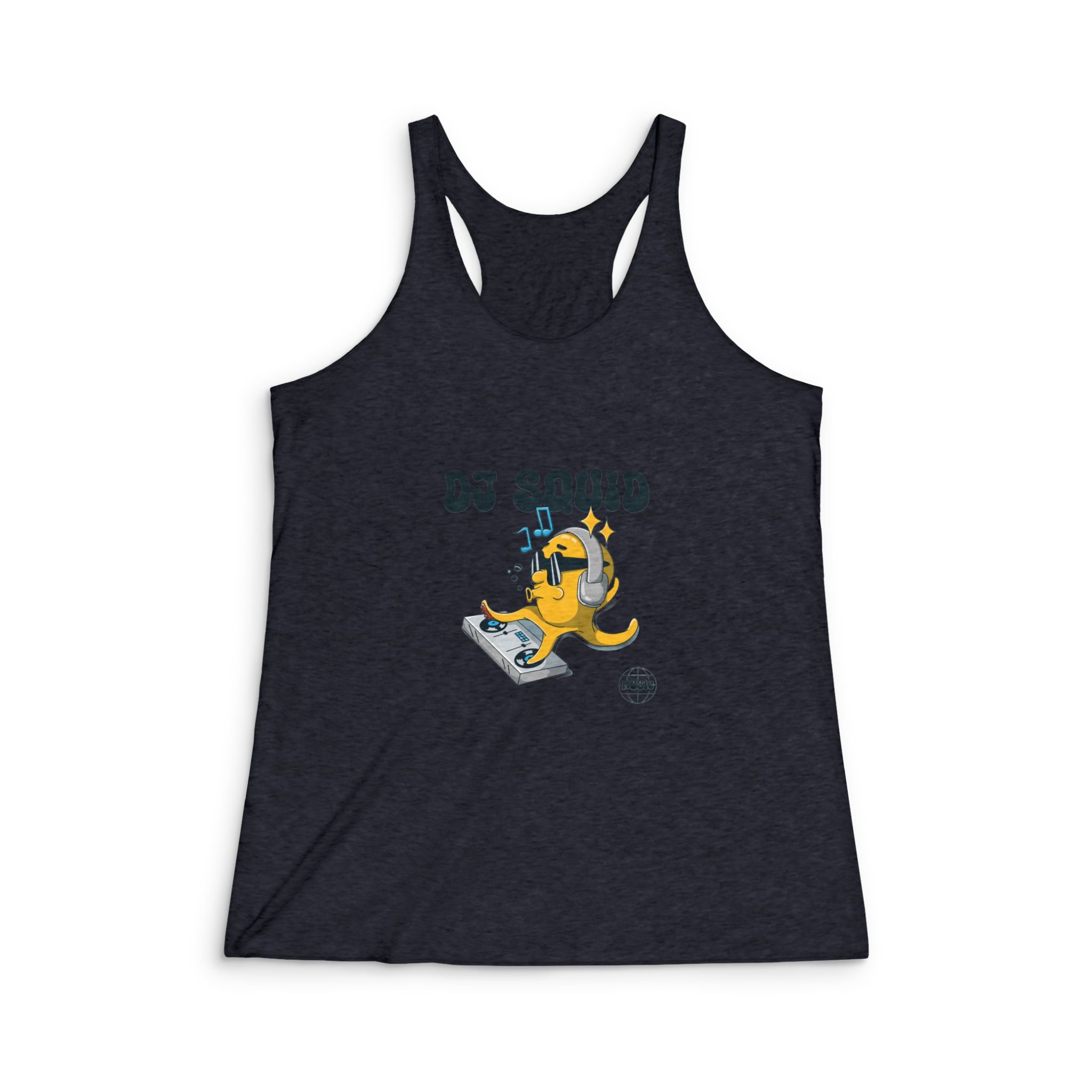 Dj Sound Womens Tri Blend Racerback Tank - Image 2