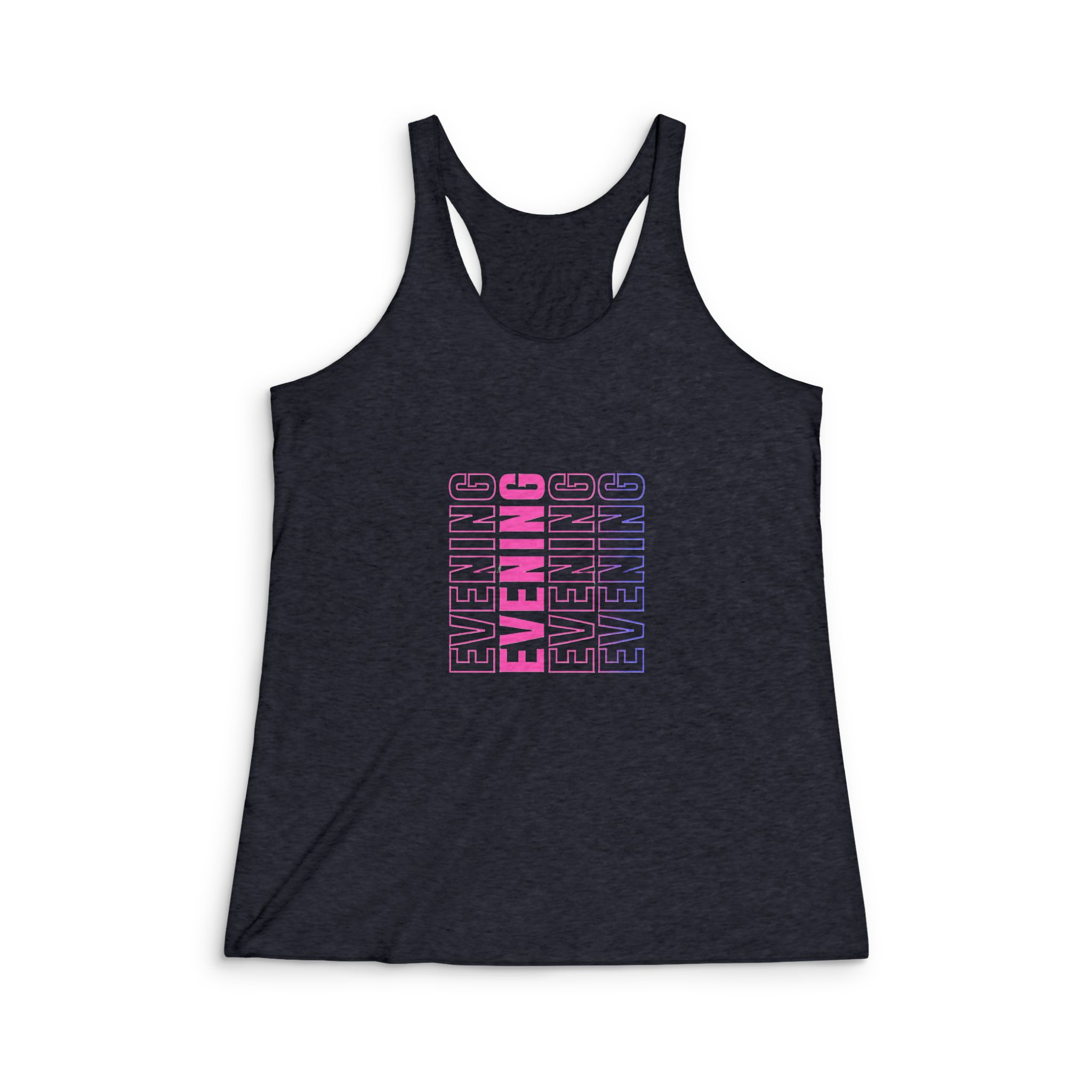 Evening Womens Tri Blend Racerback Tank - Image 2