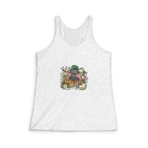 Hand Loose Illustration Womens Tri Blend Racerback Tank