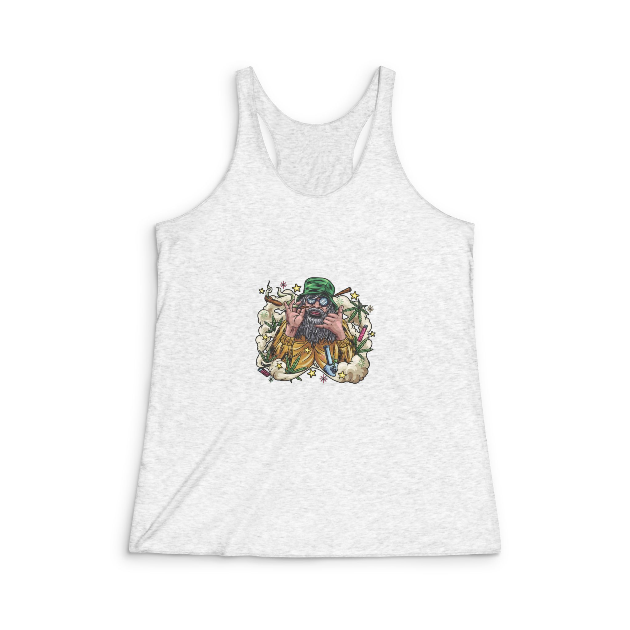Hand Loose Illustration Womens Tri Blend Racerback Tank