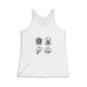 Gangsta Womens Tri Blend Racerback Tank