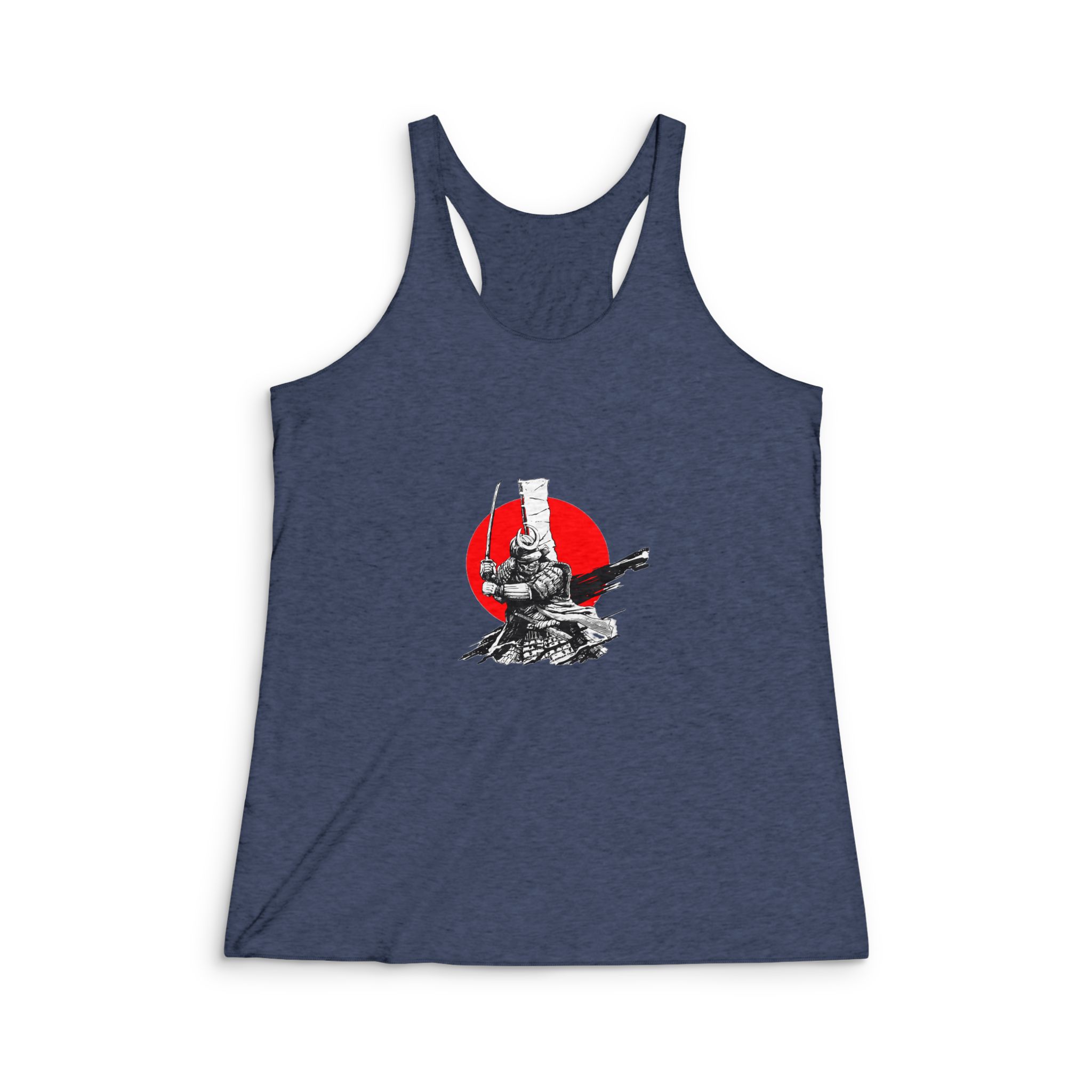 Golden Samurai Womens Tri Blend Racerback Tank - Image 3