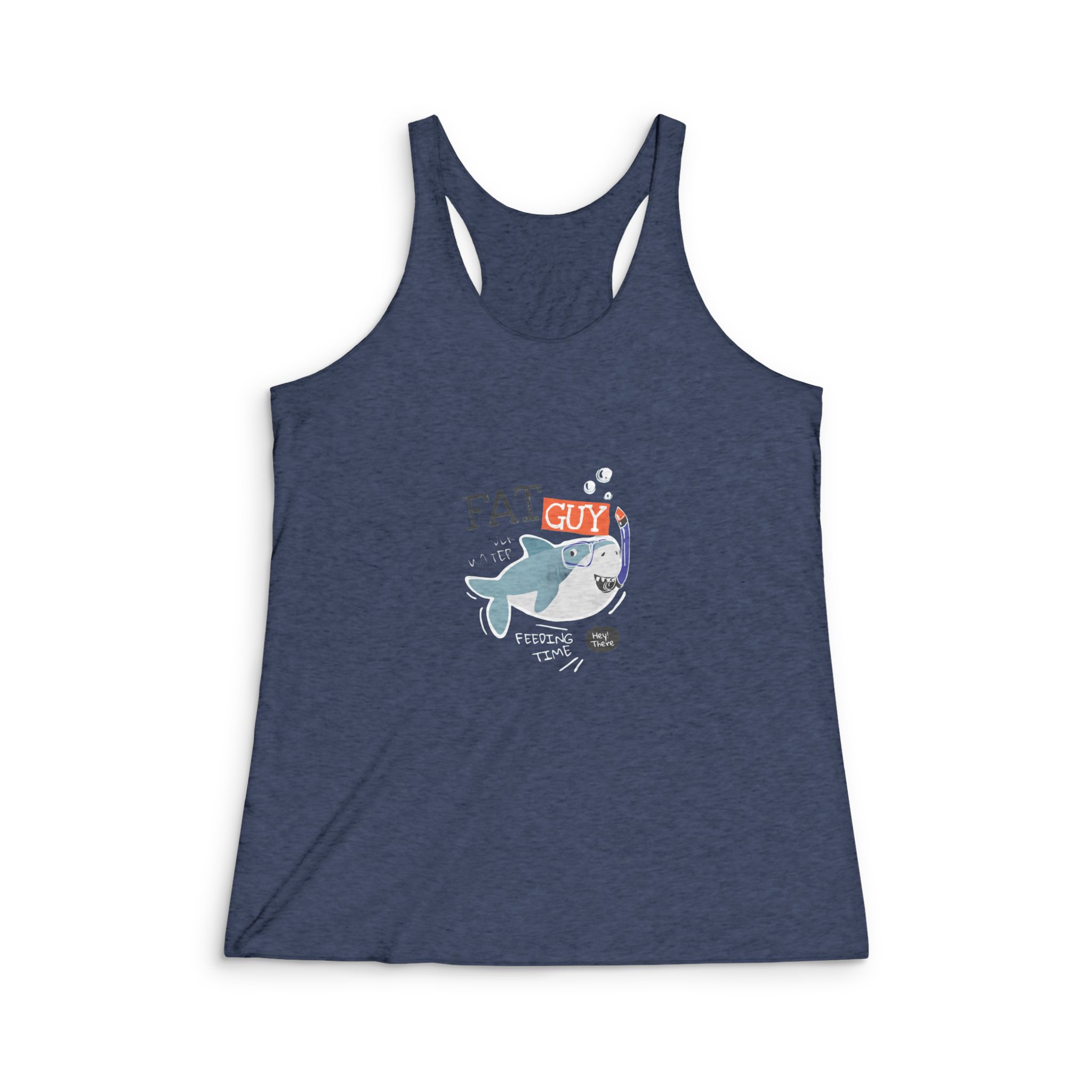 Fat Guy Womens Tri Blend Racerback Tank - Image 3