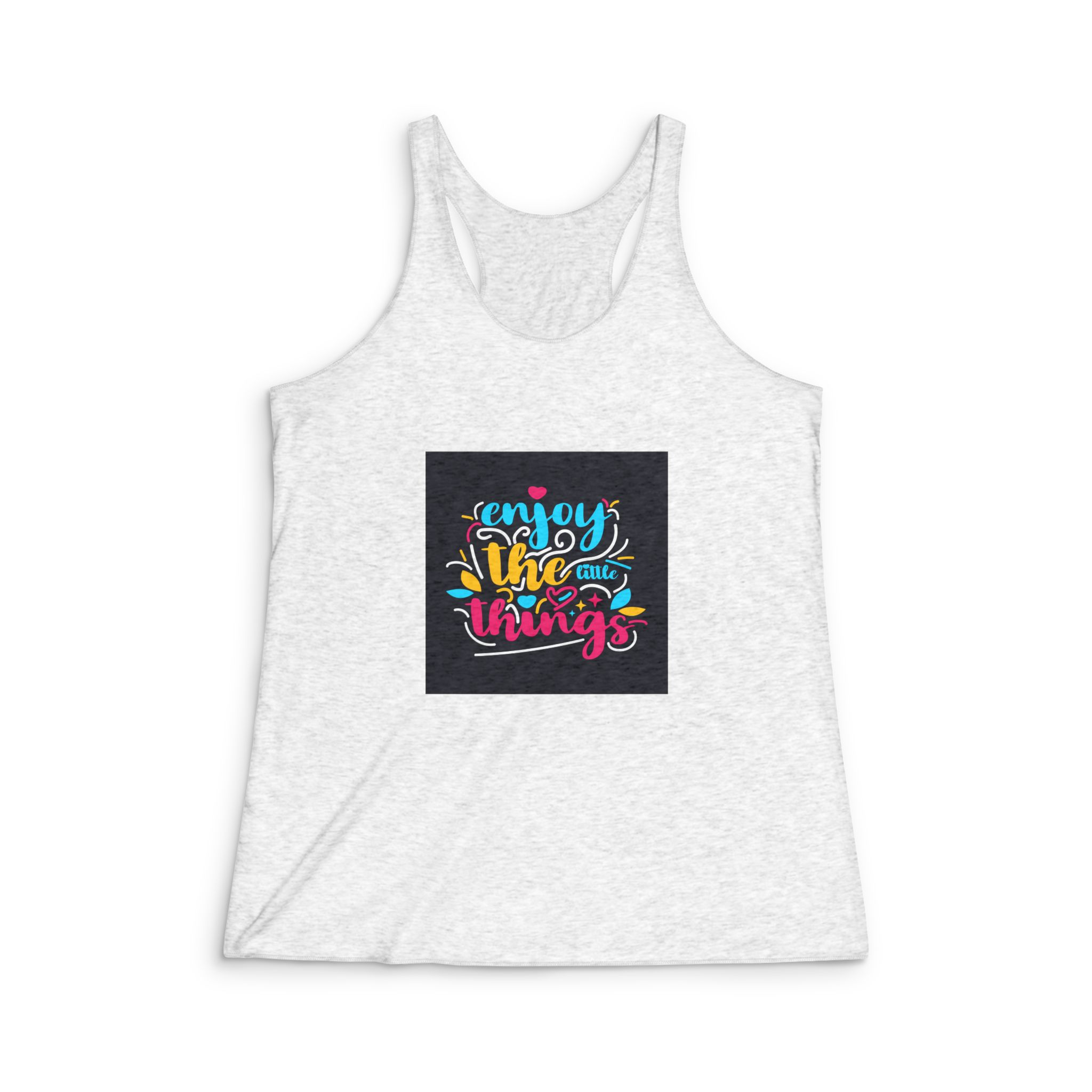Enjoy the Little Things Copia Womens Tri Blend Racerback Tank