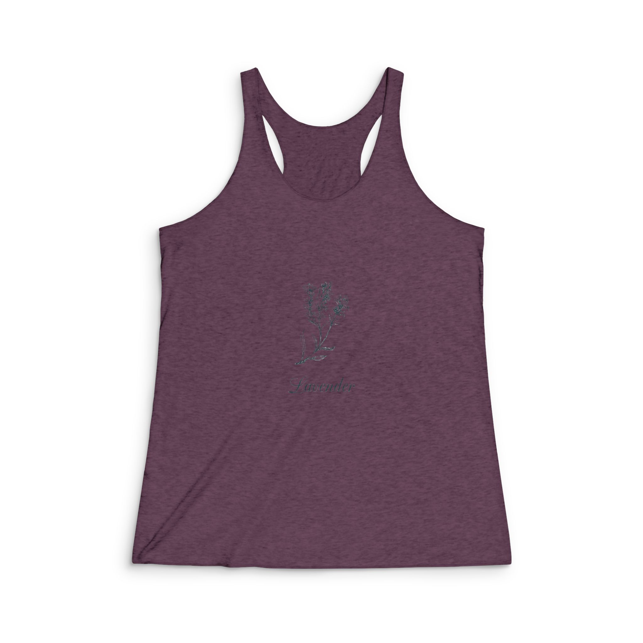 Lavender Womens Tri Blend Racerback Tank - Image 5