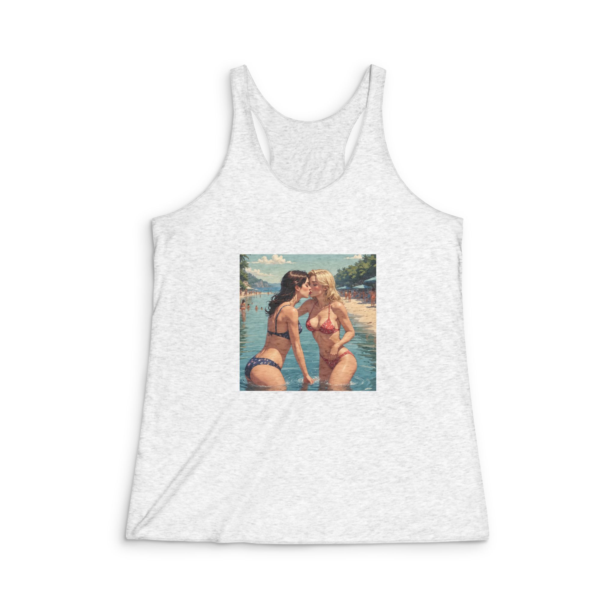 Original Design 2DE13A Womens Tri Blend Racerback Tank