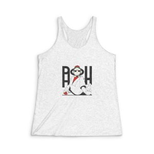Chil Cartoon Womens Tri Blend Racerback Tank