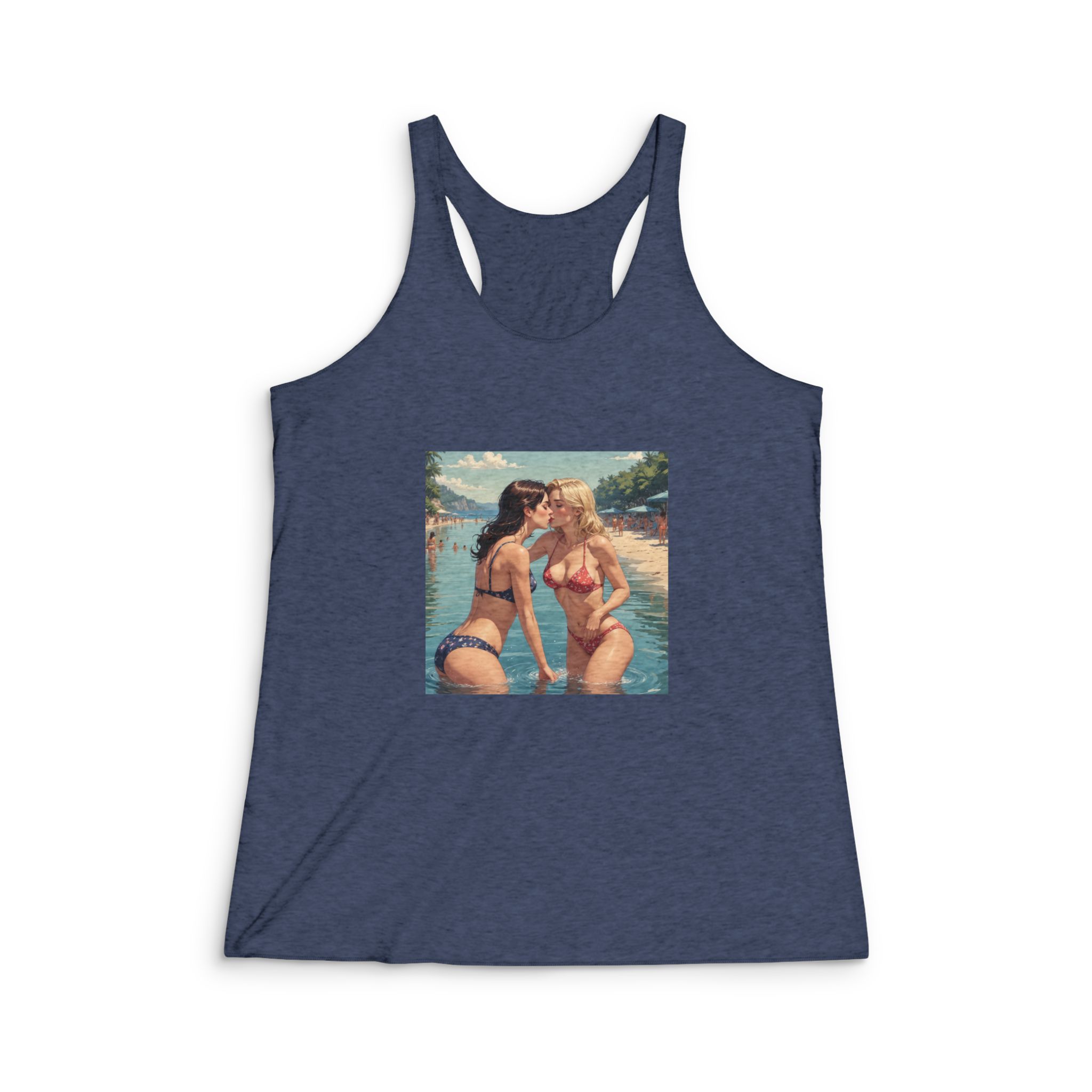 Original Design 2DE13A Womens Tri Blend Racerback Tank - Image 3